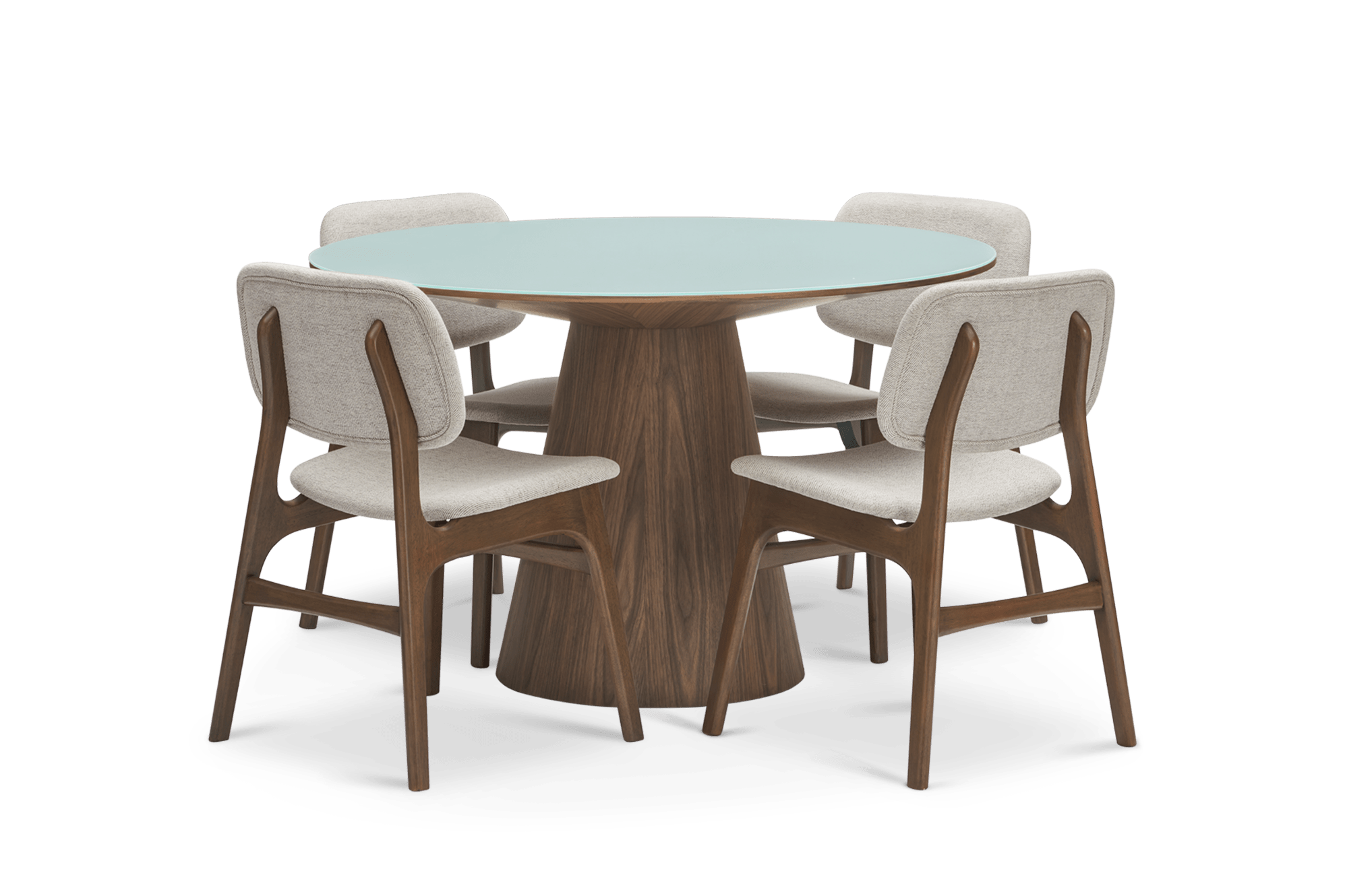 Theo Dining Table with 4 Joshua Chairs