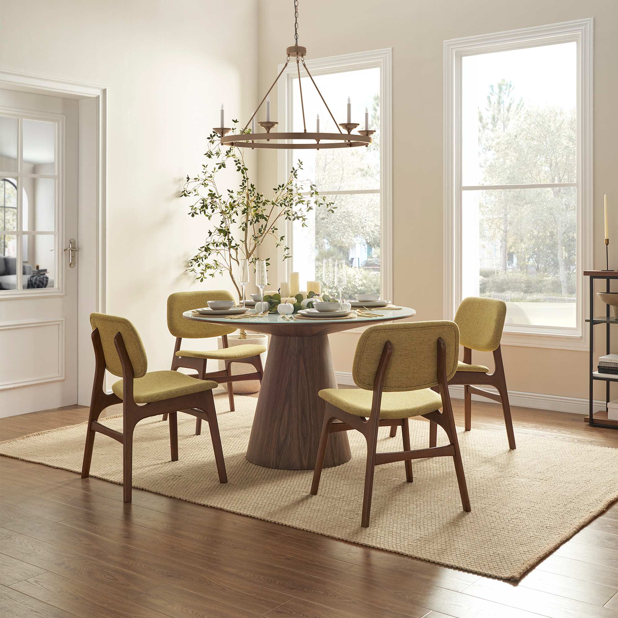 Theo Dining Table with 4 Joshua Chairs