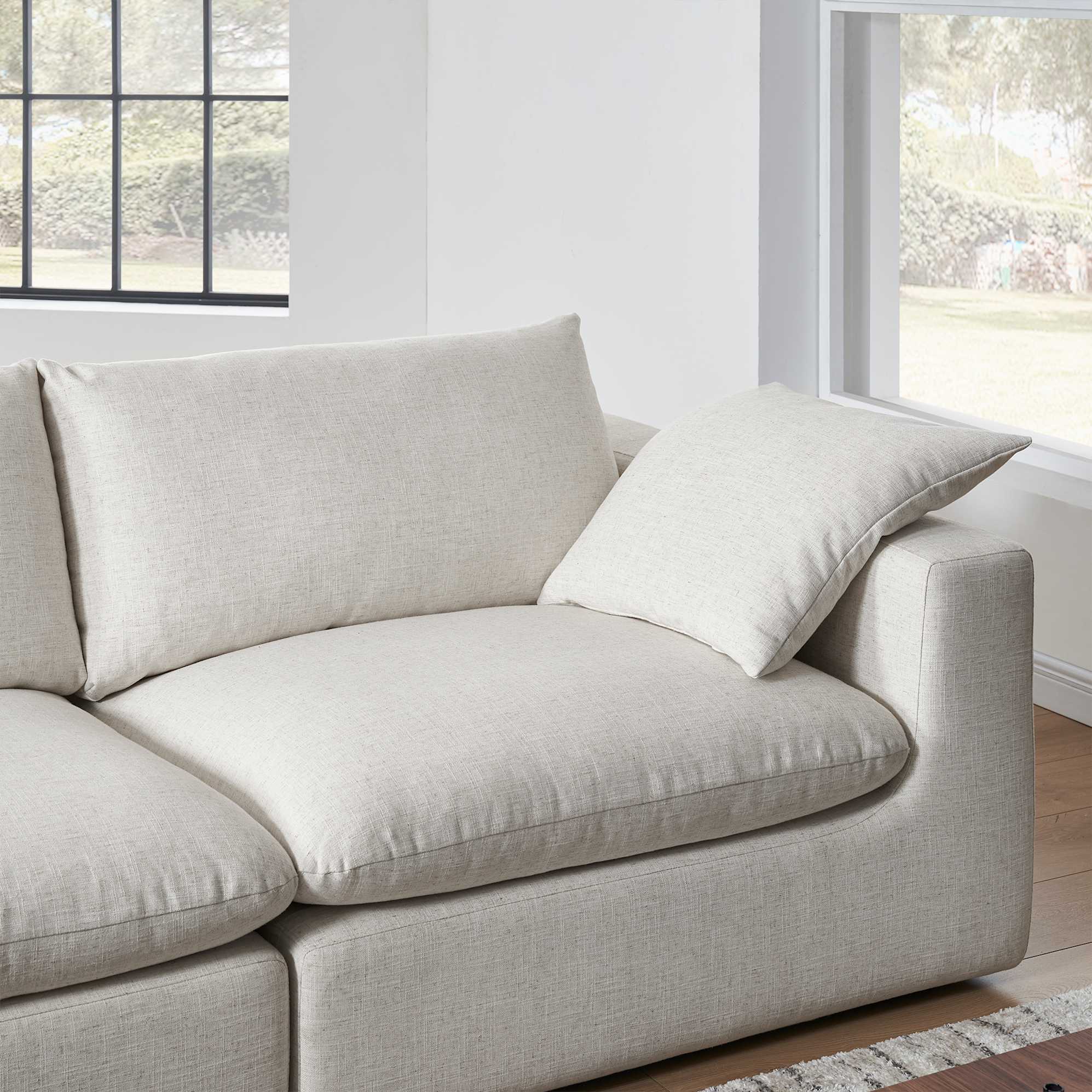 Dawson Extended Sofa with Ottoman 9
