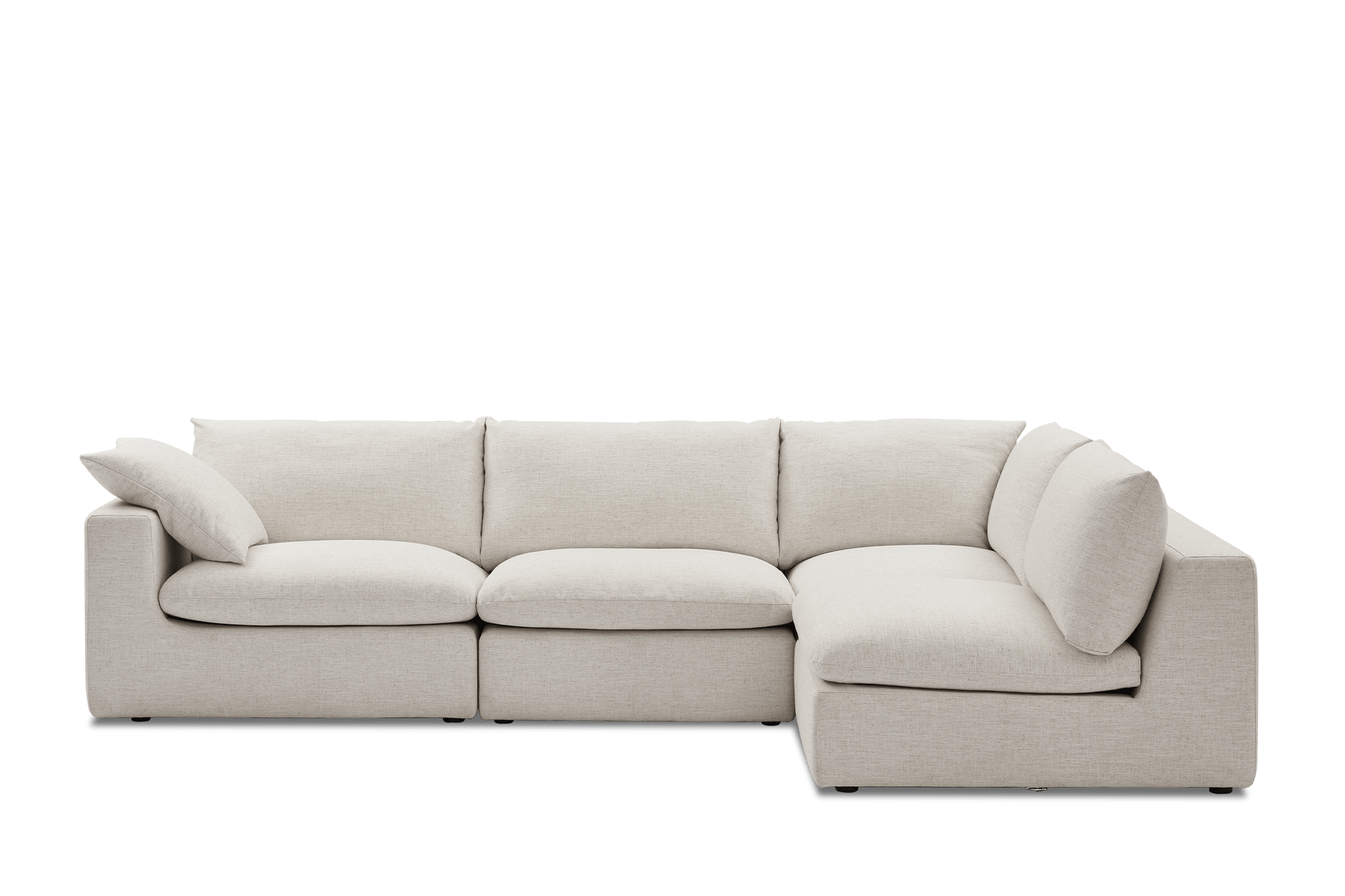 Dawson Chaise Sectional Sofa Right Facing, Beach Linen