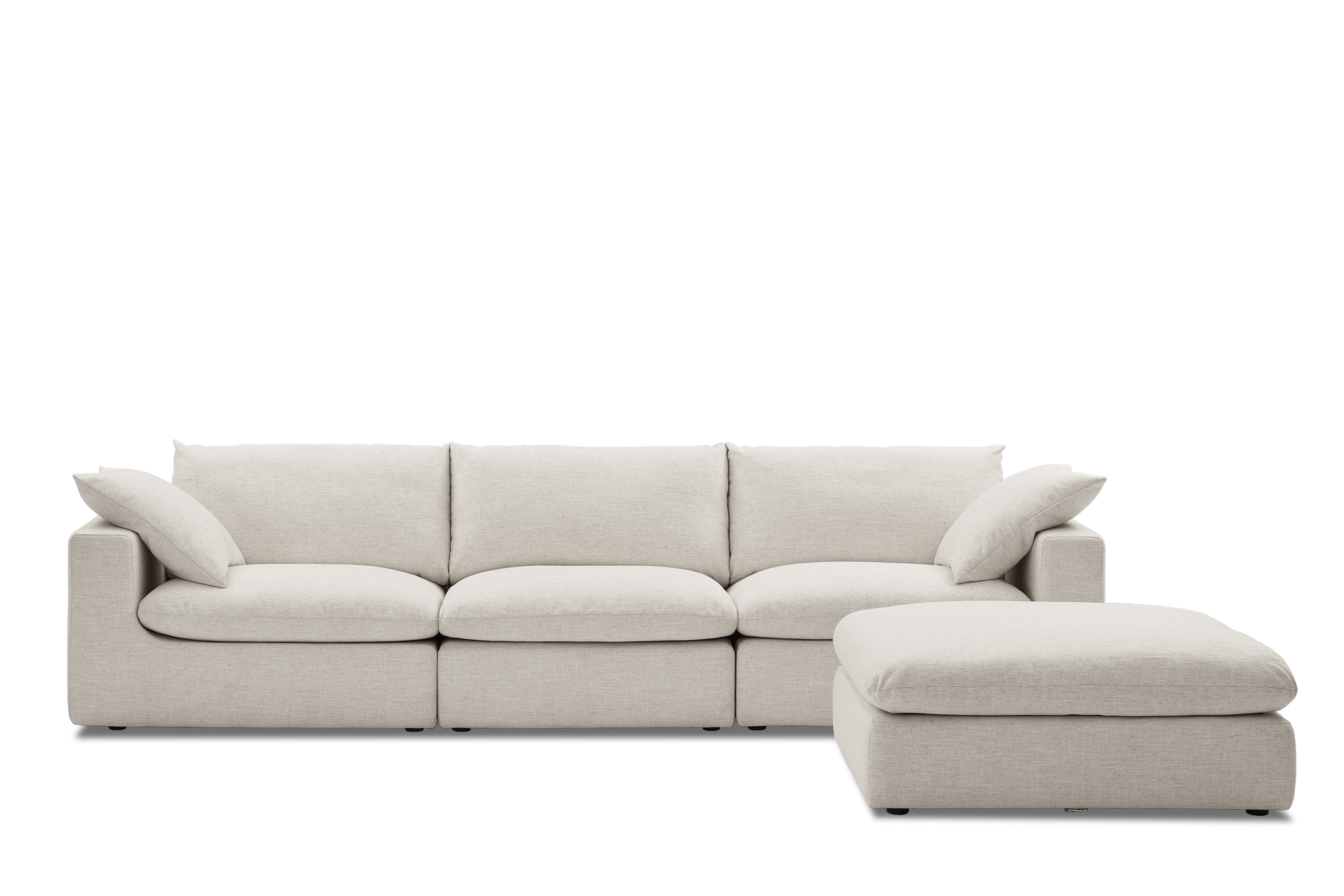 Dawson Extended Sofa with Ottoman 2