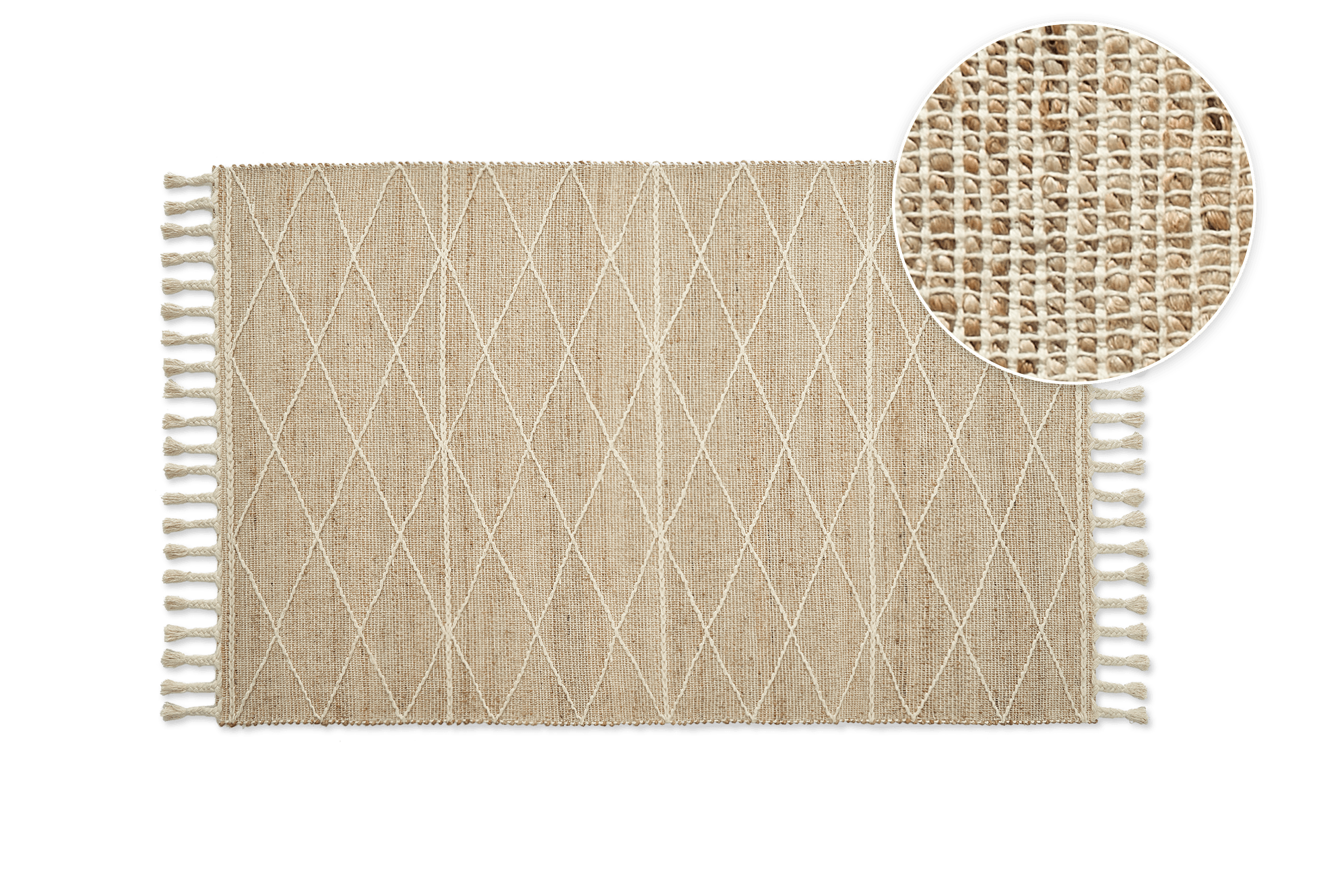 Lilou Jute Area Rug, 153 x 244cm
