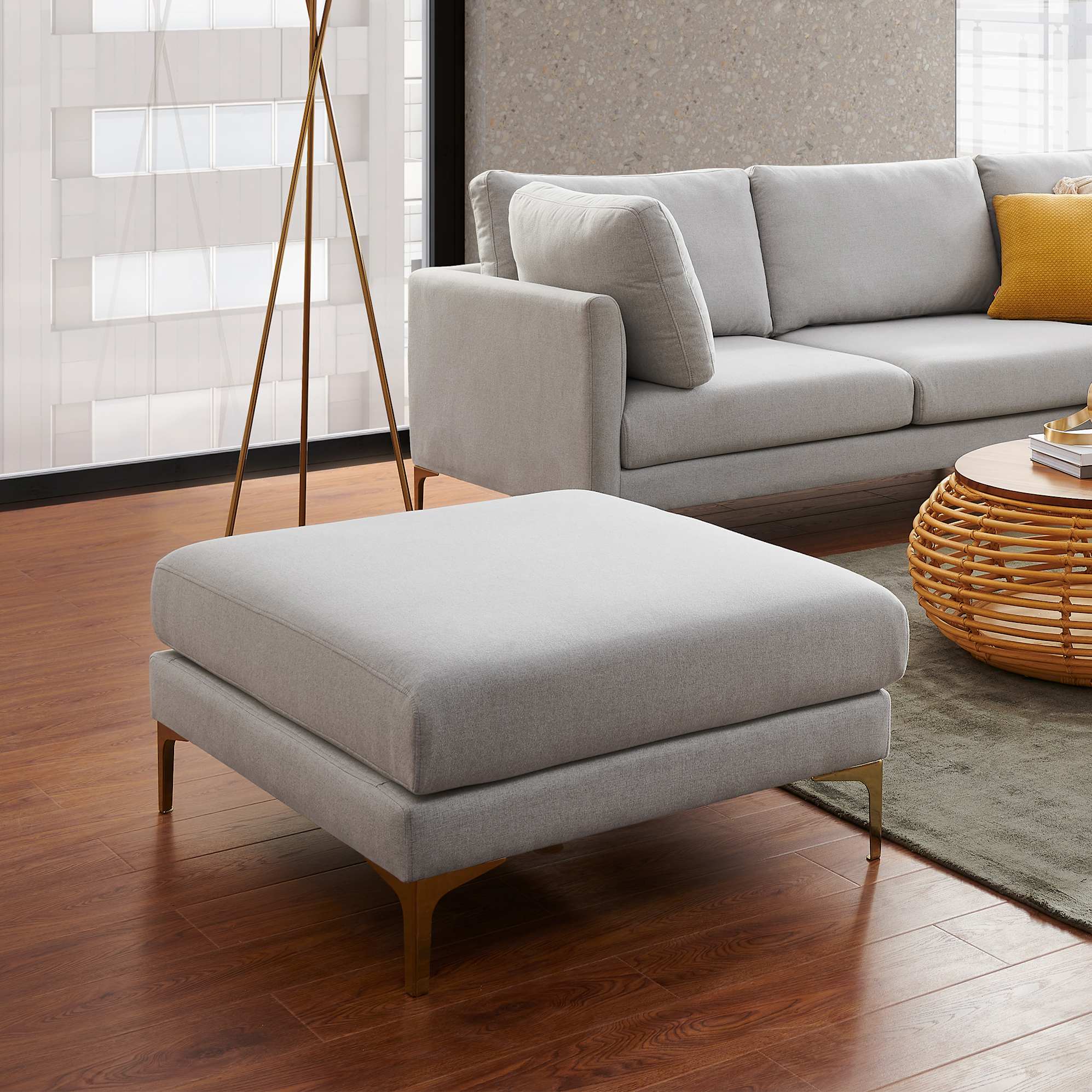 Adams Armchair with Ottoman 4