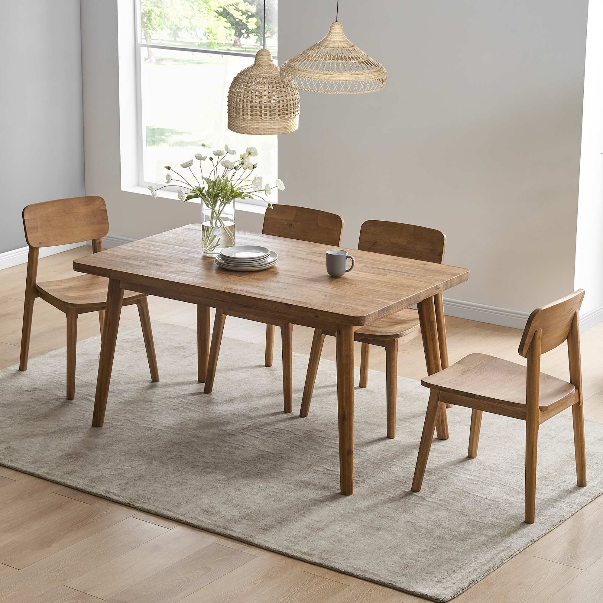 Seb Dining Table, 59" lifestyle