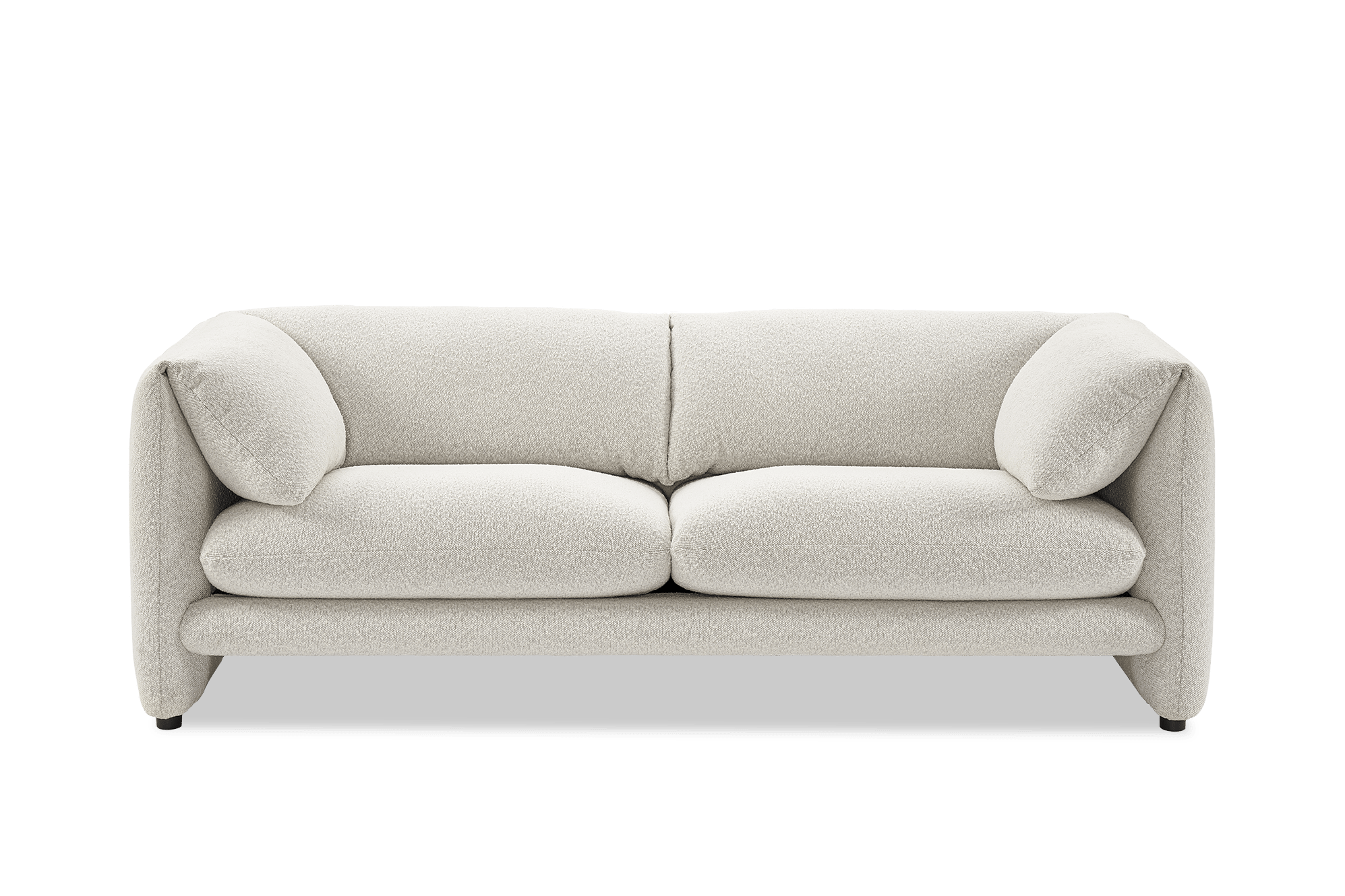 Lucas Performance Boucle Sofa, White Quartz