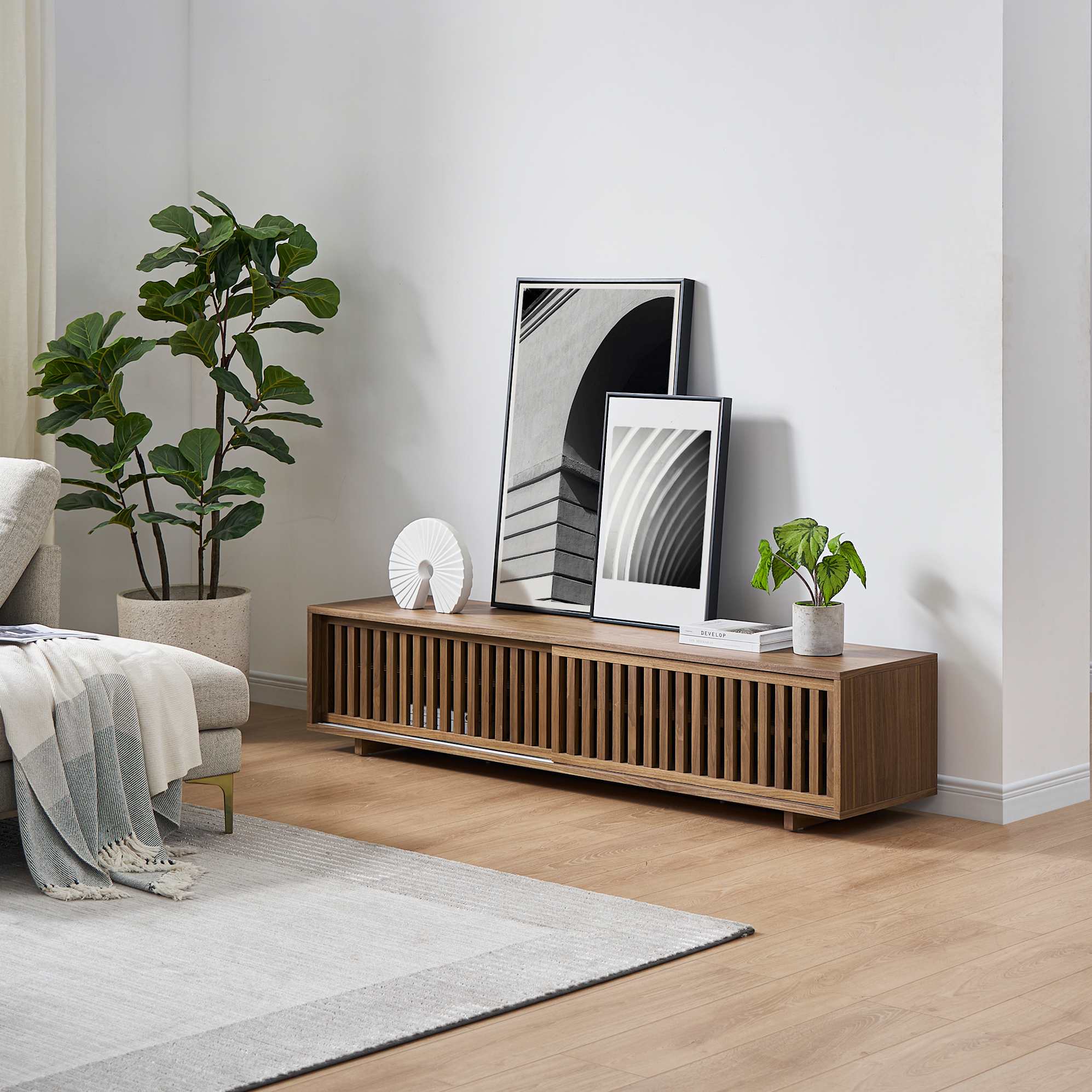 Luka TV Unit, Walnut 4