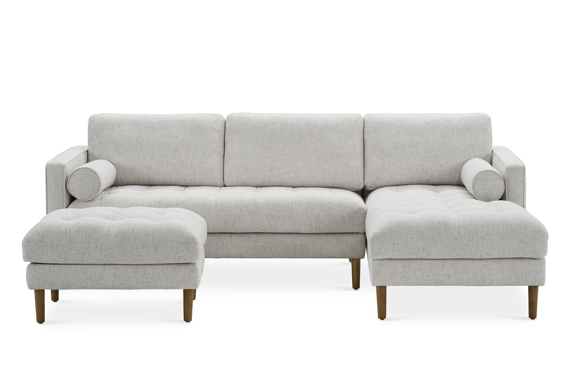 Madison Chaise Sectional Sofa with Ottoman 2