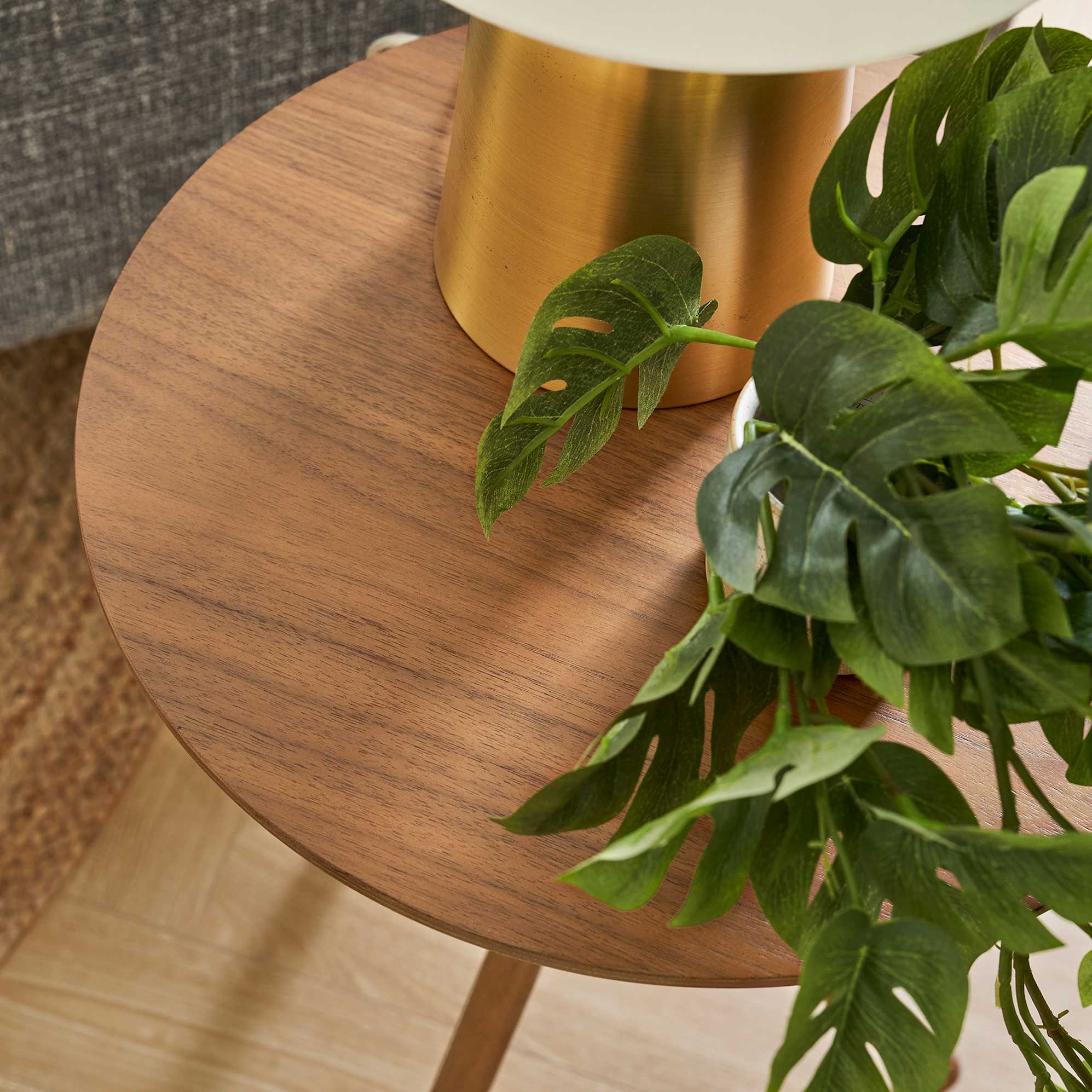 Zane Side Table, Dark Walnut 5