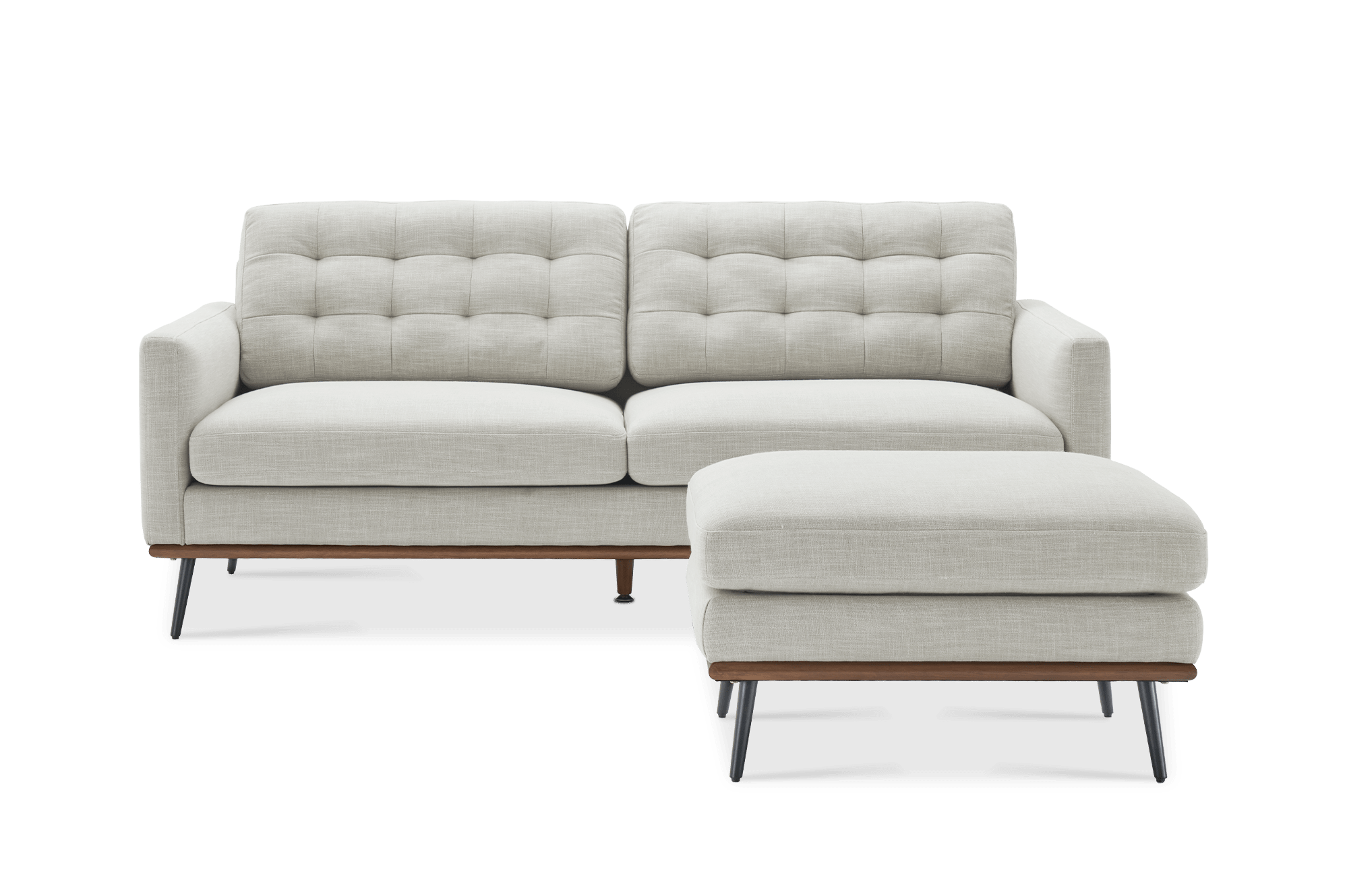 Isaac Sofa with Ottoman 1