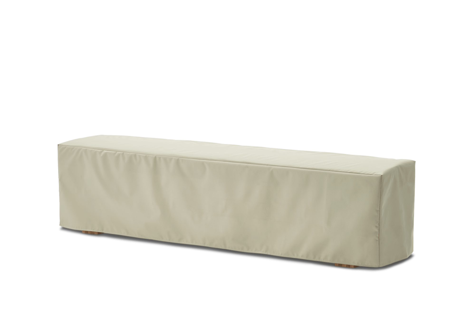 Rio Outdoor Teak Dining Bench Cover 71", Beige