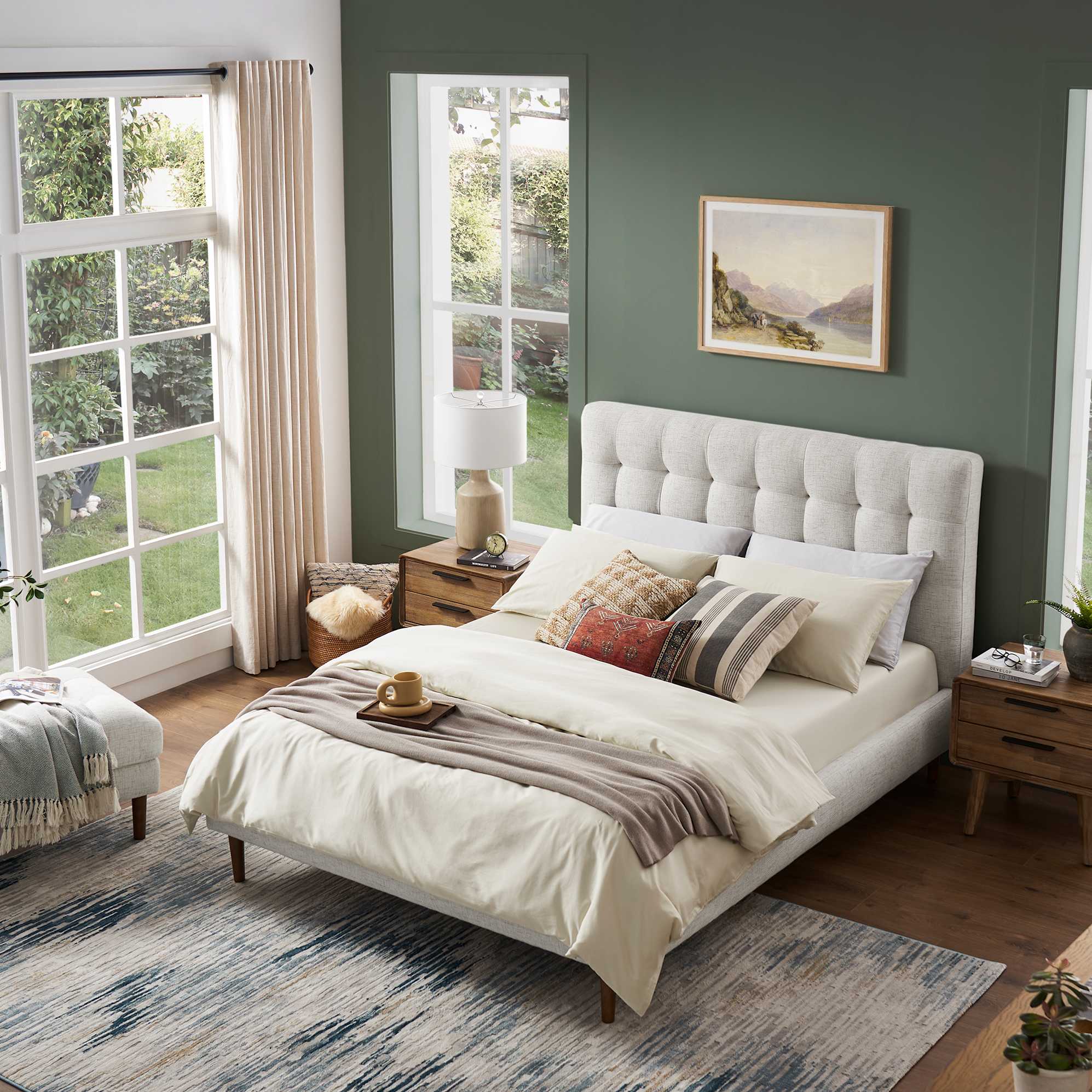 Madison King Size Bed, Bisque lifestyle