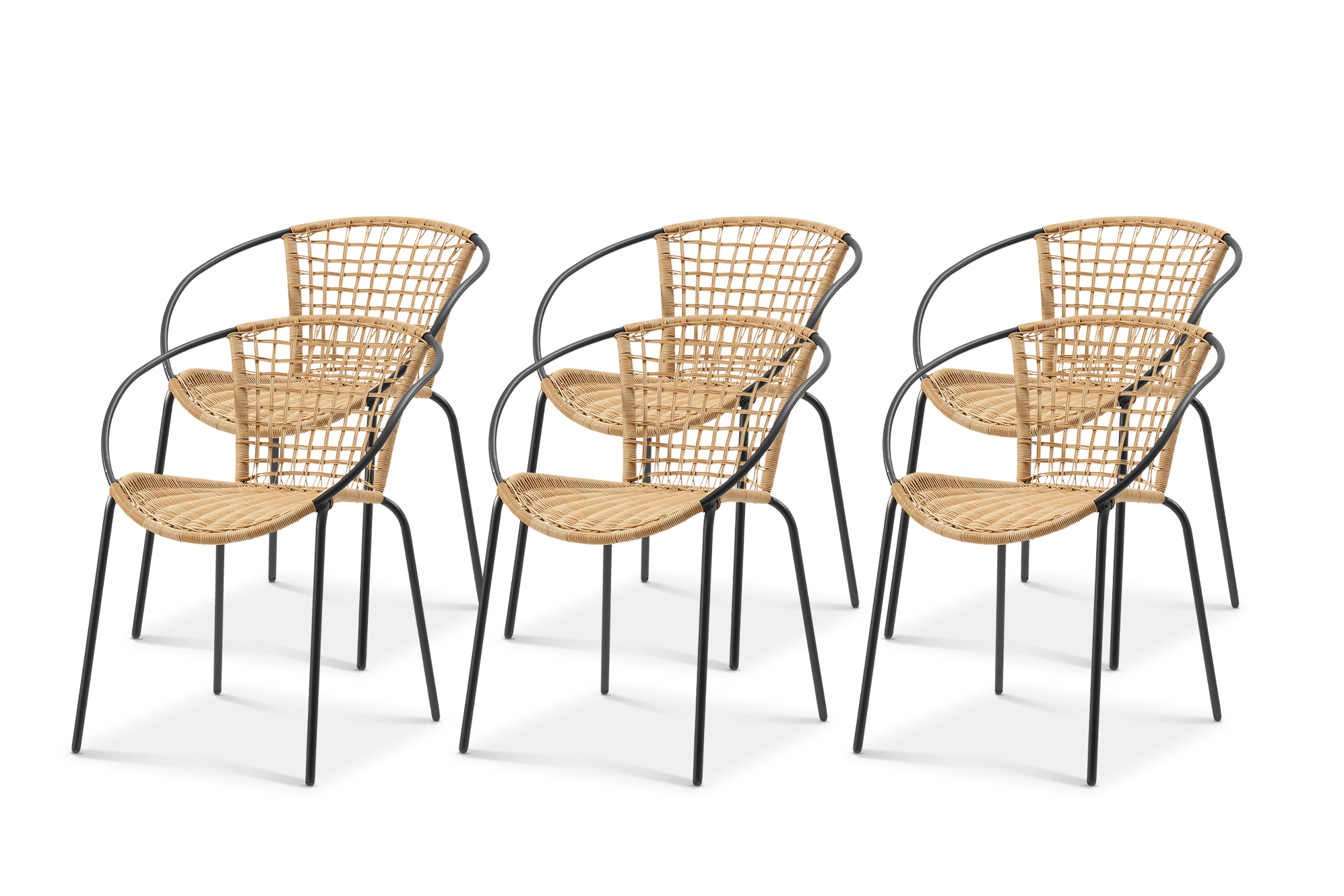Como Outdoor Dining Chair, Set of 6