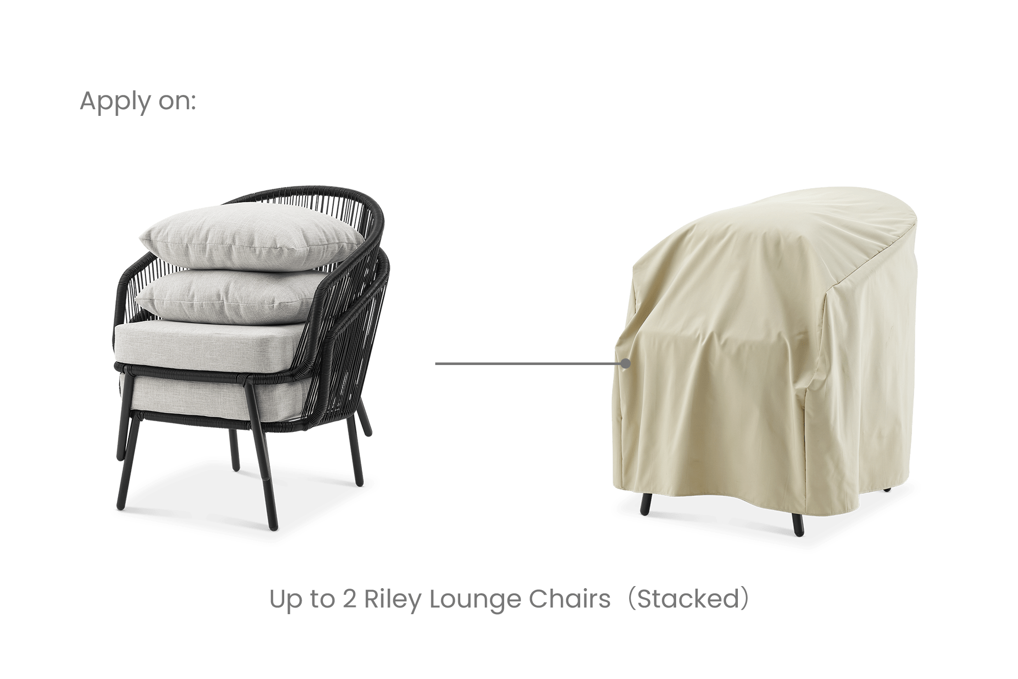Riley Outdoor Lounge Chair Set Cover 4