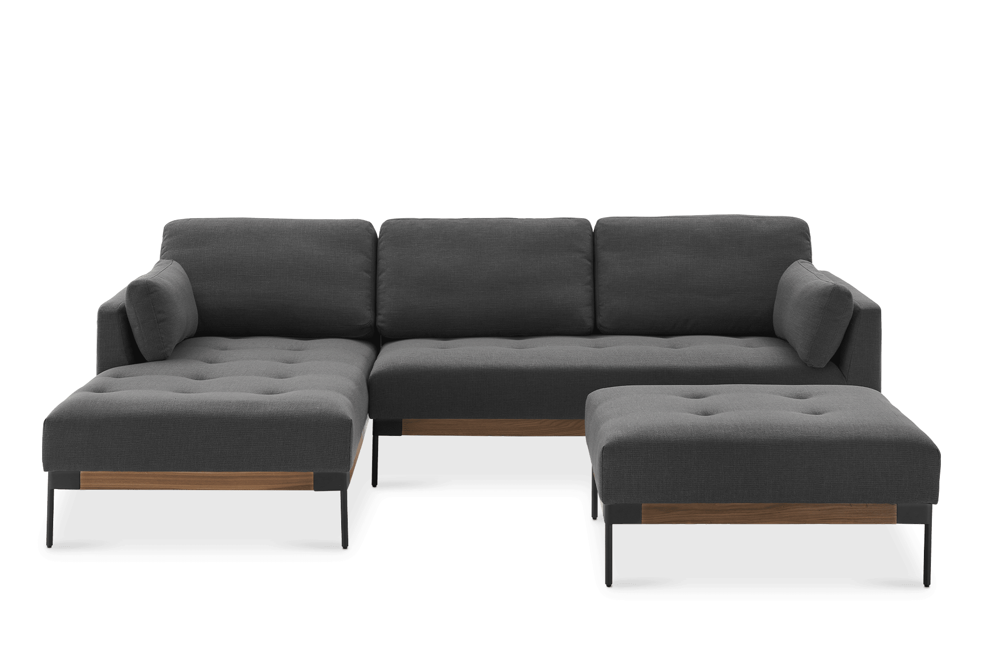 Ethan Chaise Sectional Sofa with Ottoman 1