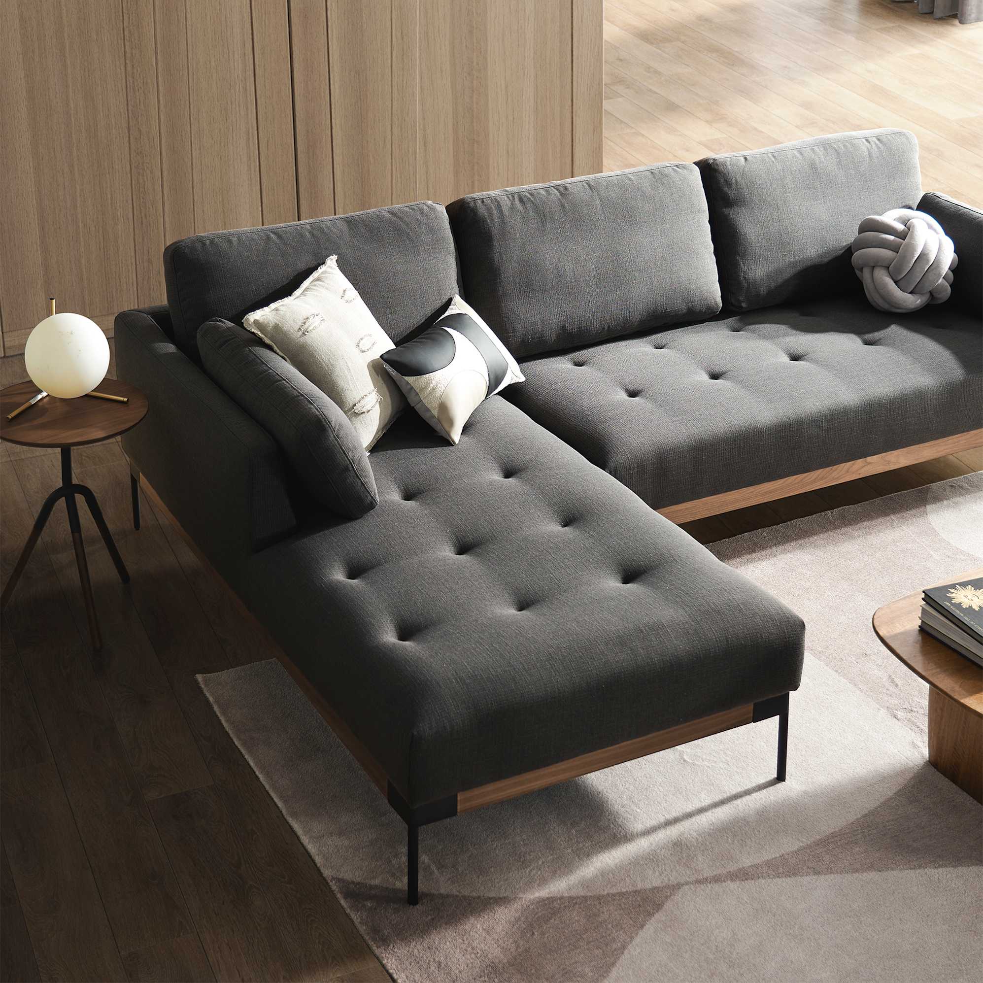 Ethan Chaise Sectional Sofa with Ottoman 5