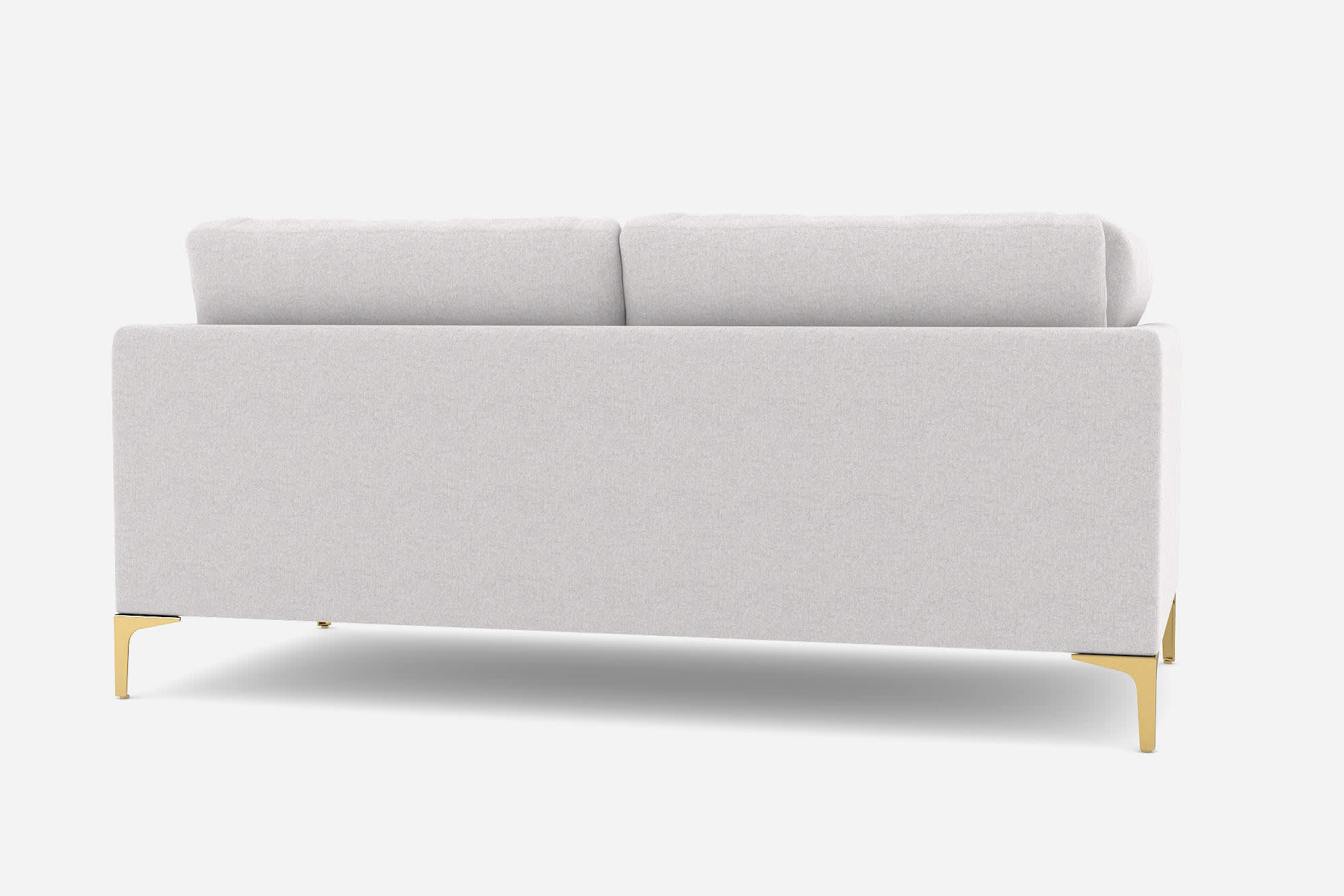Adams 2 Seater Sofa, Dove Grey (Brass Leg) 360° view 14