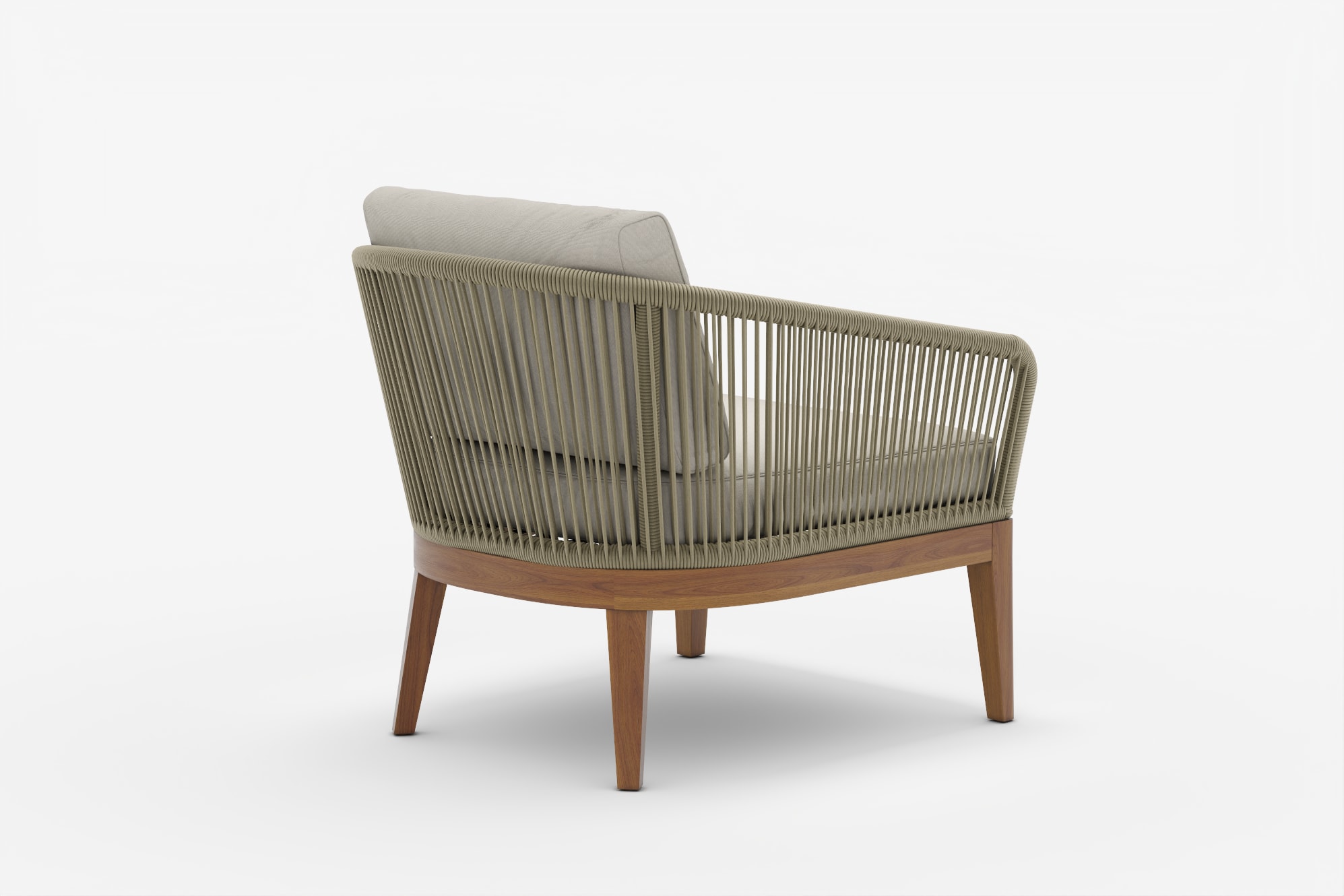 Maui Outdoor Lounge Chair, Taupe 360° view 16