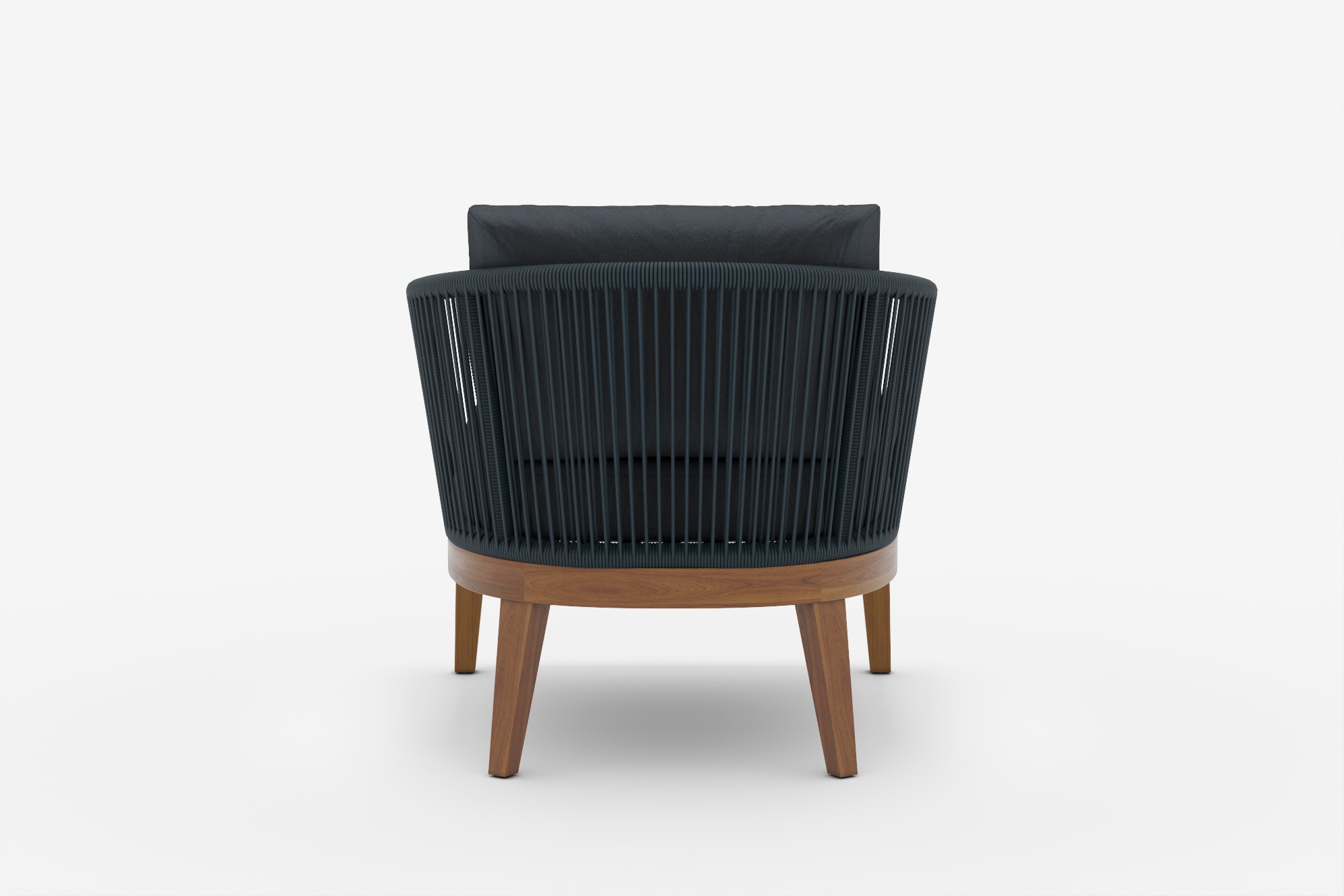 Maui Outdoor Lounge Chair, Charcoal 360° view 13