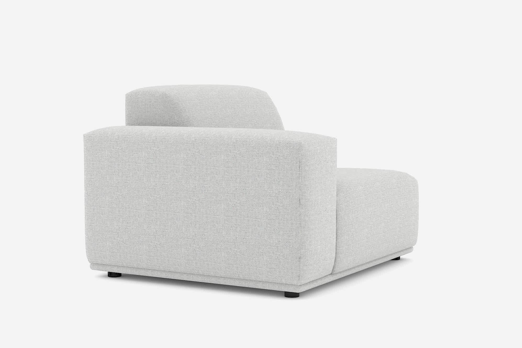Todd Left Arm Couch, Light Gray 360° view 21