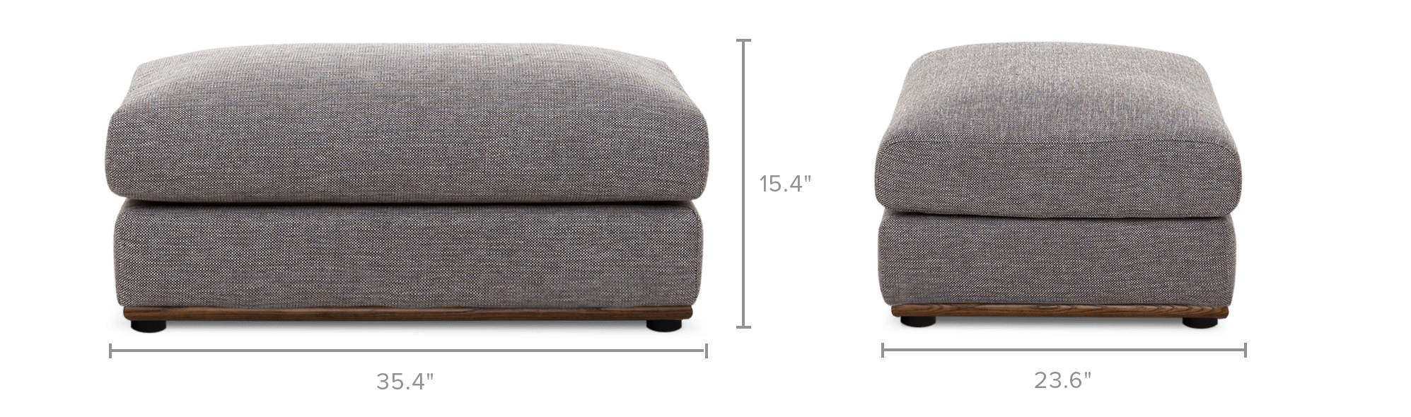 dimension of Alfie Ottoman