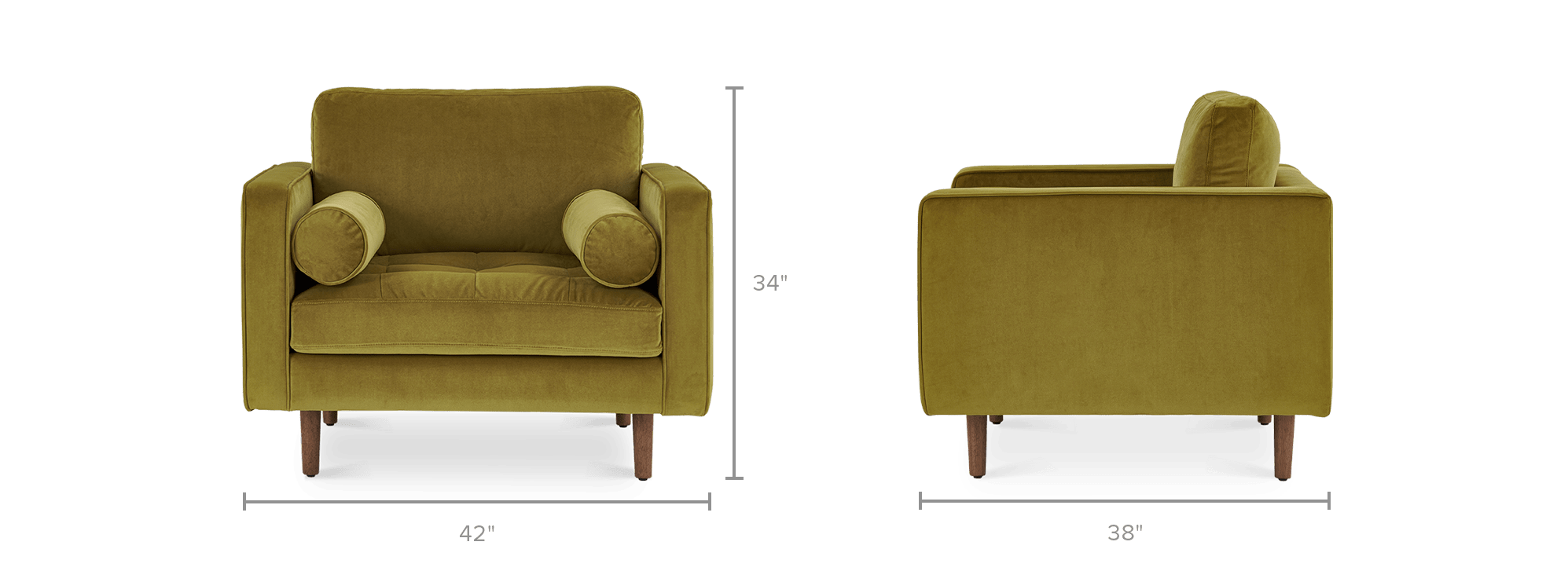 dimension of Madison Armchair