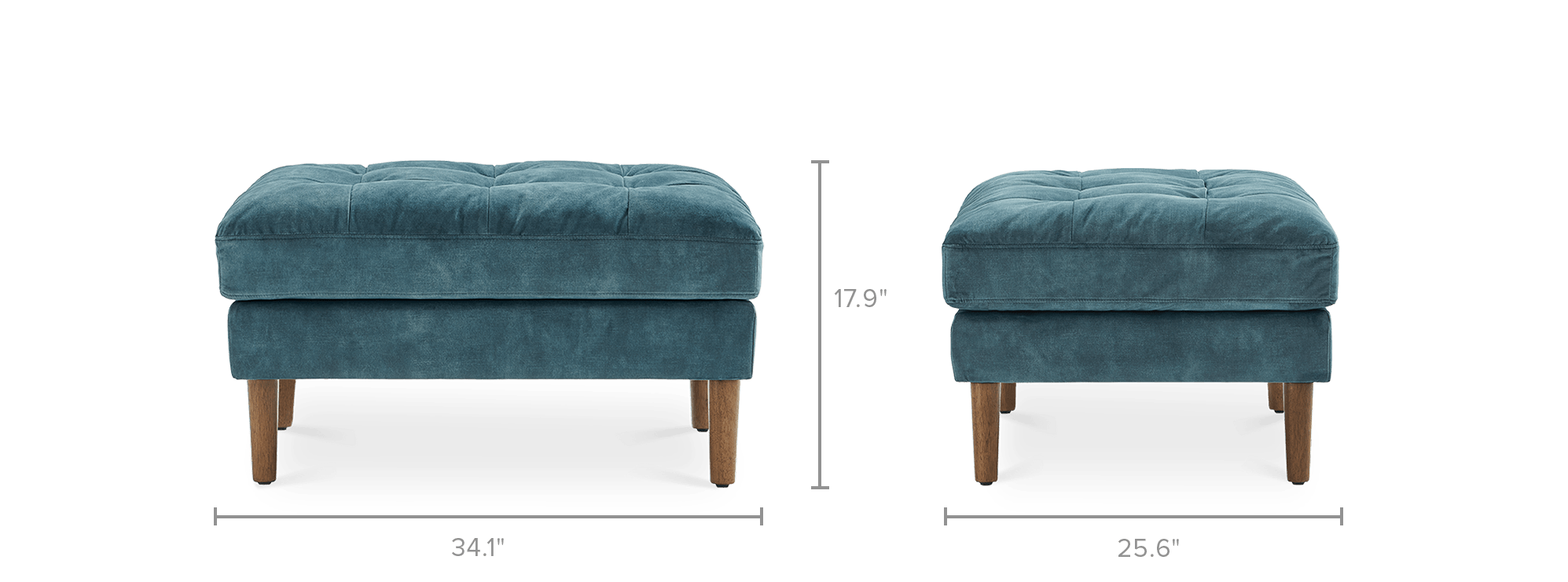 dimension of Madison Ottoman