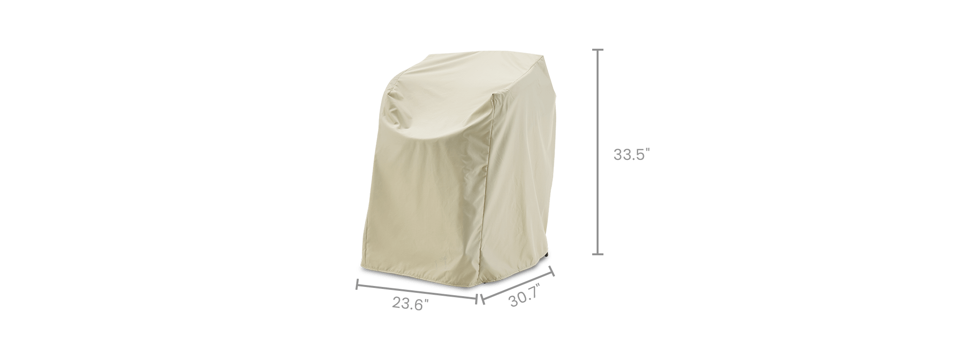 dimension of Como Outdoor Dining Chair Set Cover