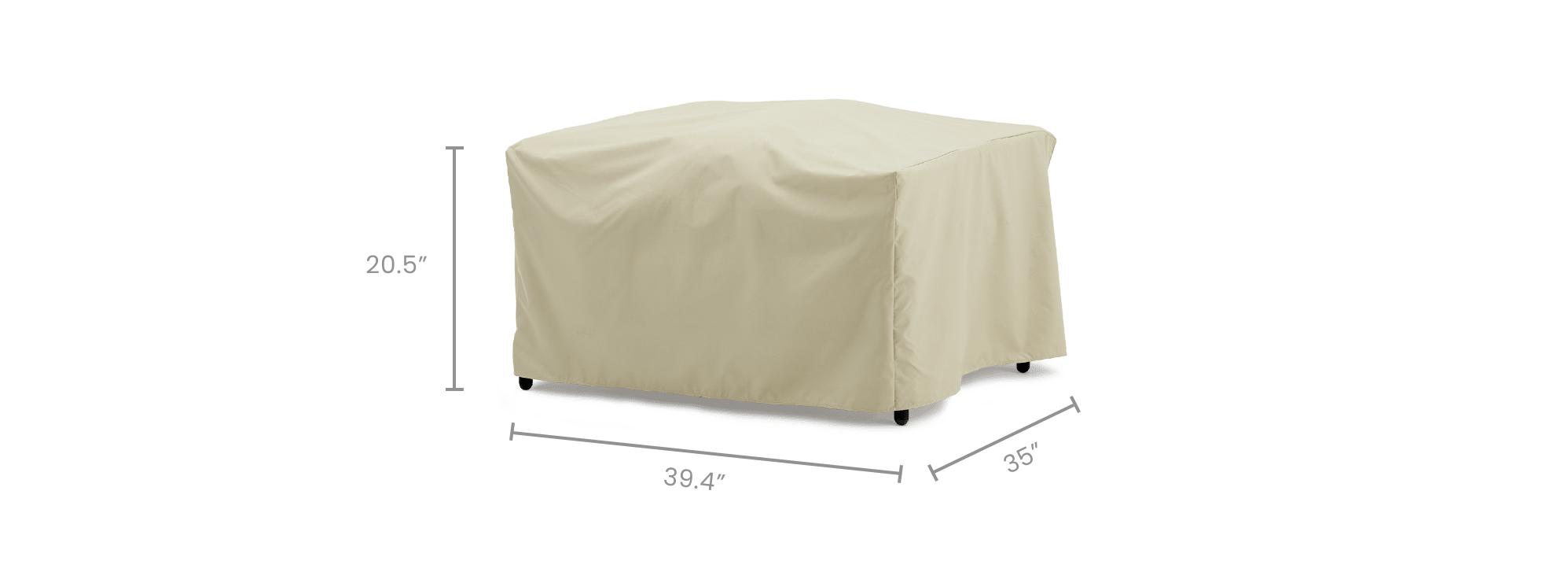 dimension of Sierra Outdoor Lounge Chair Cover