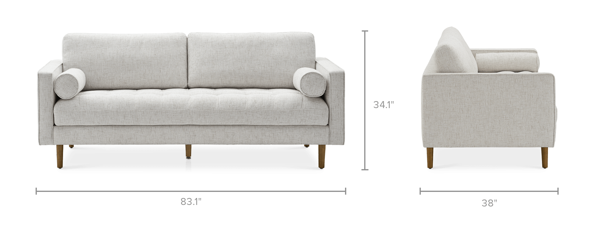 dimension of Madison Sofa