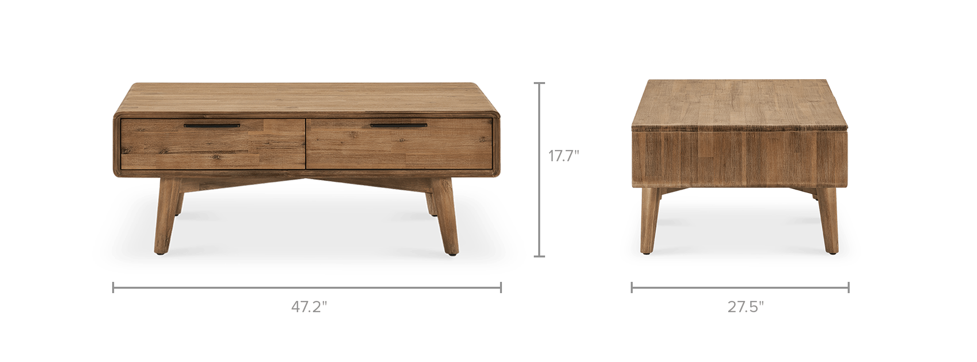 dimension of Seb Coffee Table with Storage