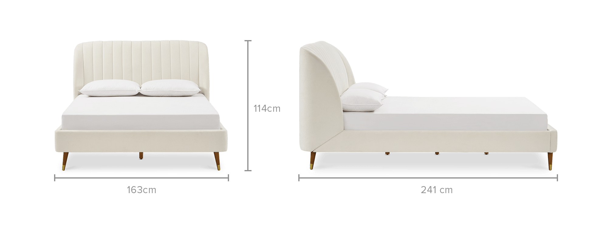 dimension of Lexi Tufted Bed