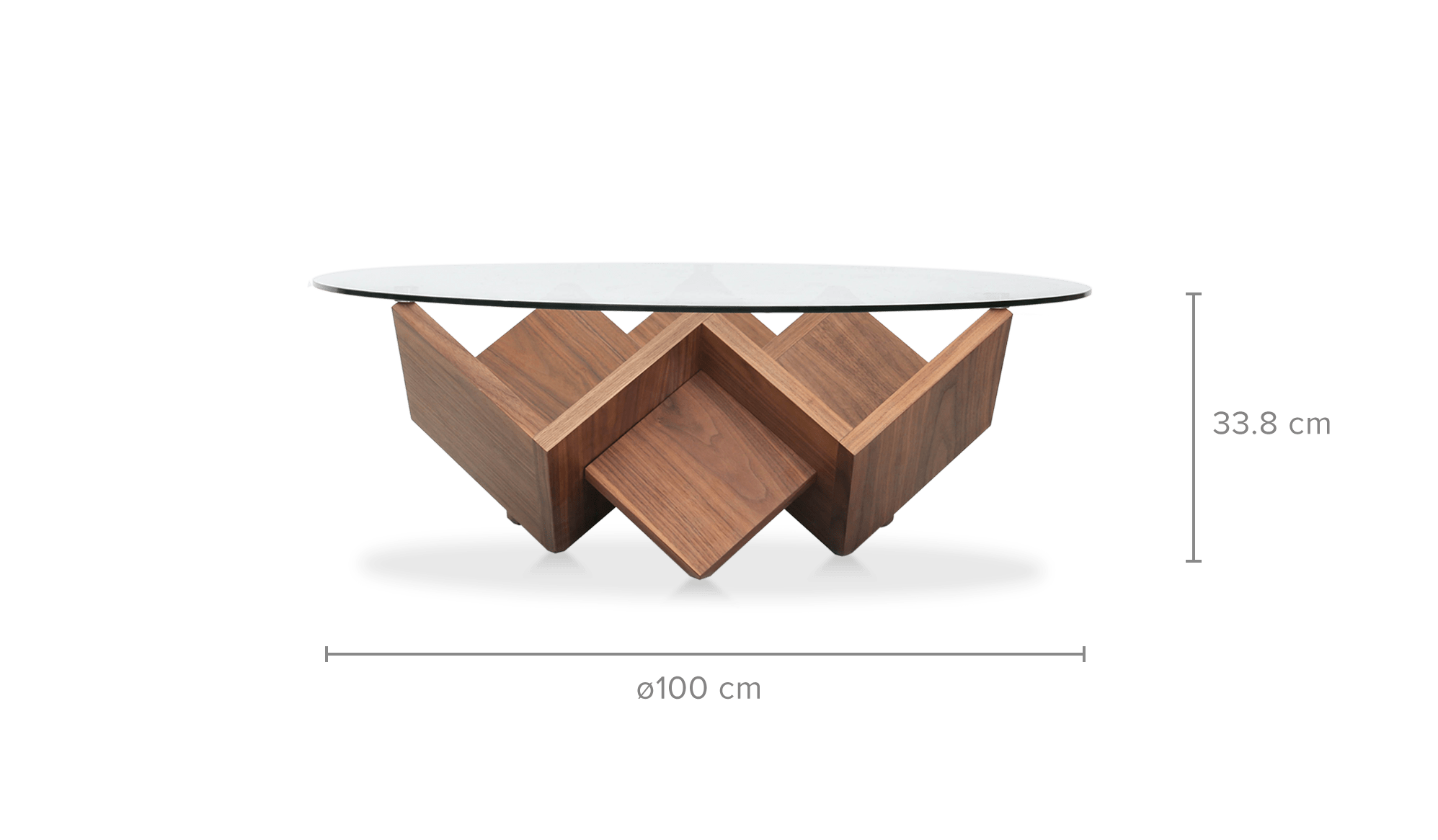 dimension of Cupid Coffee Table