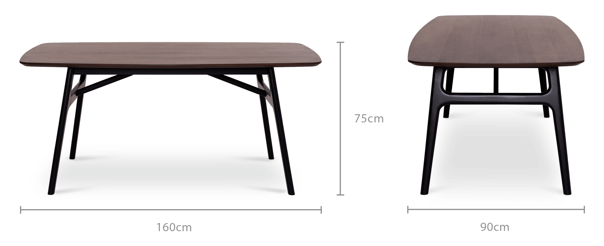dimension of Joshua Dining Table