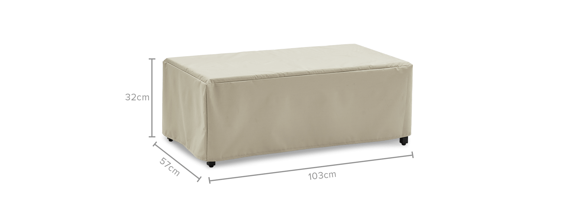 dimension of Sorrento Outdoor Coffee Table Cover