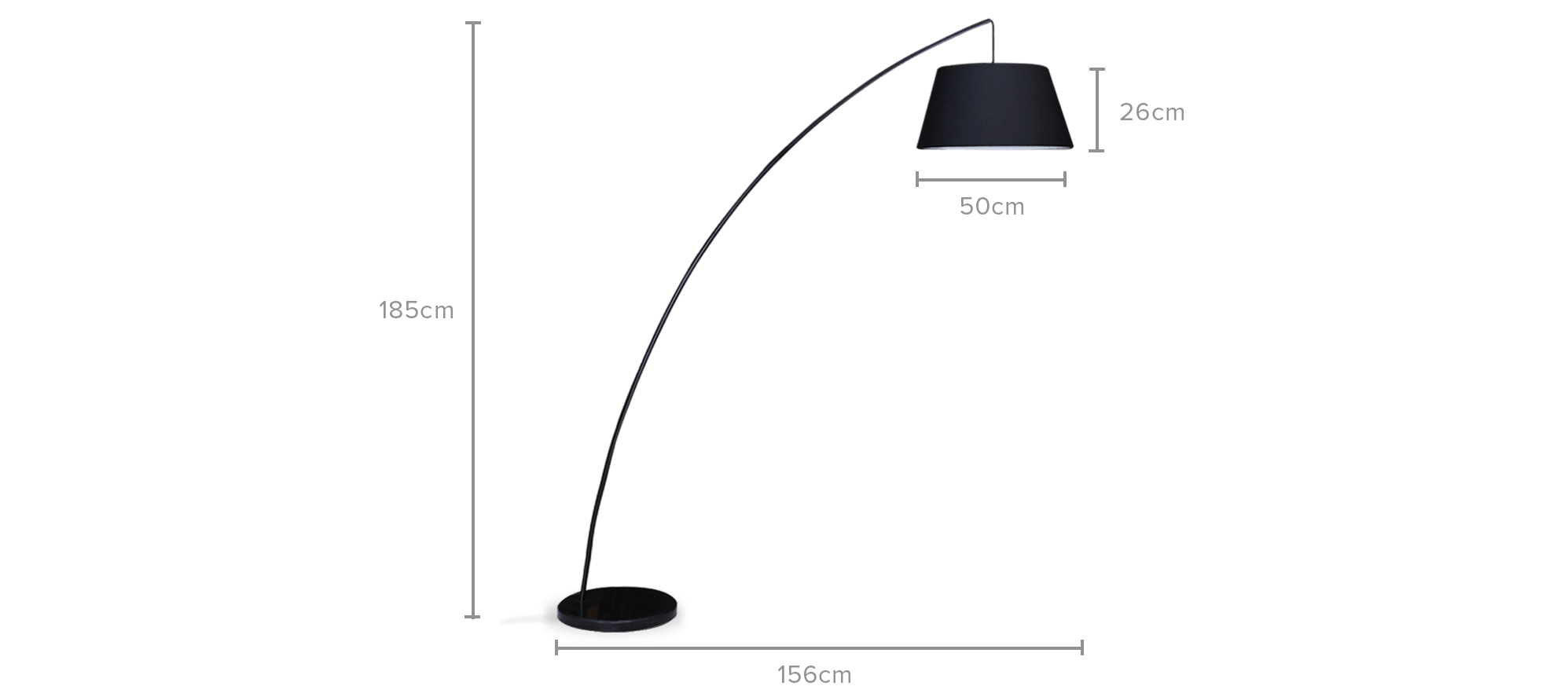 dimension of Cleo Floor Lamp