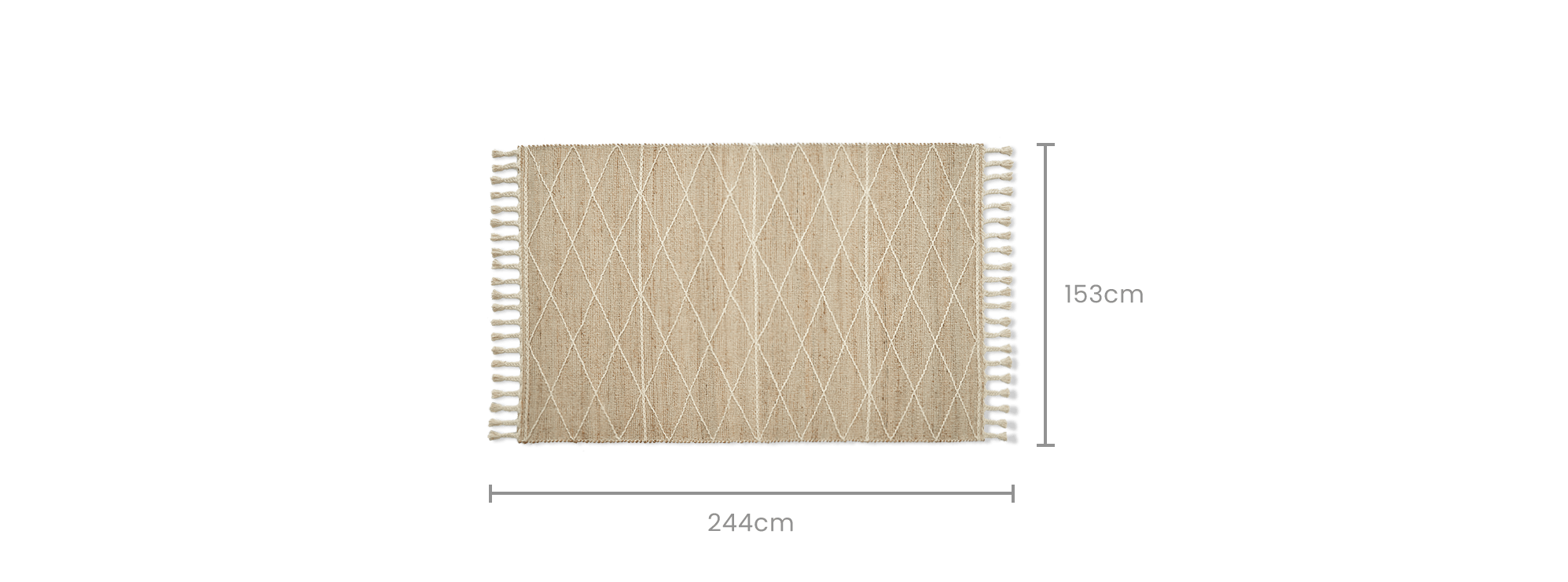 dimension of Lilou Jute Area Rug