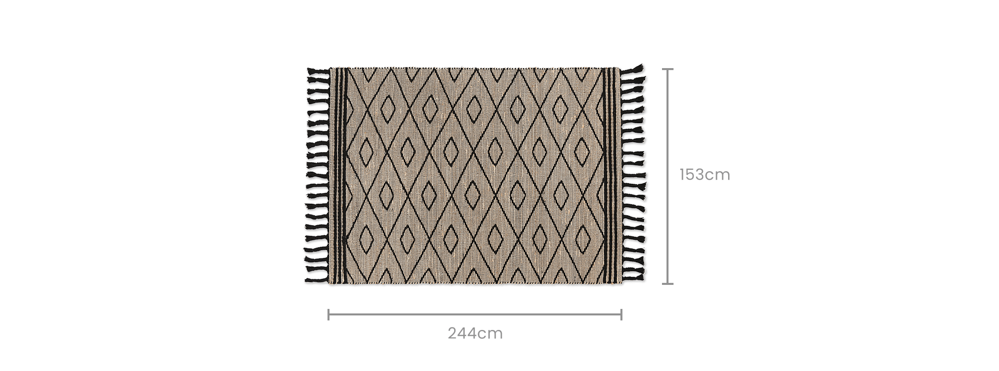 dimension of Ventura Jute Area Rug