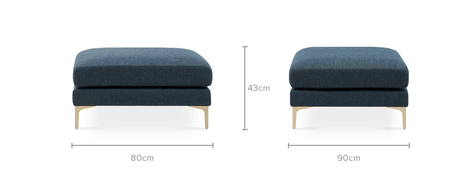 dimension of Adams Ottoman