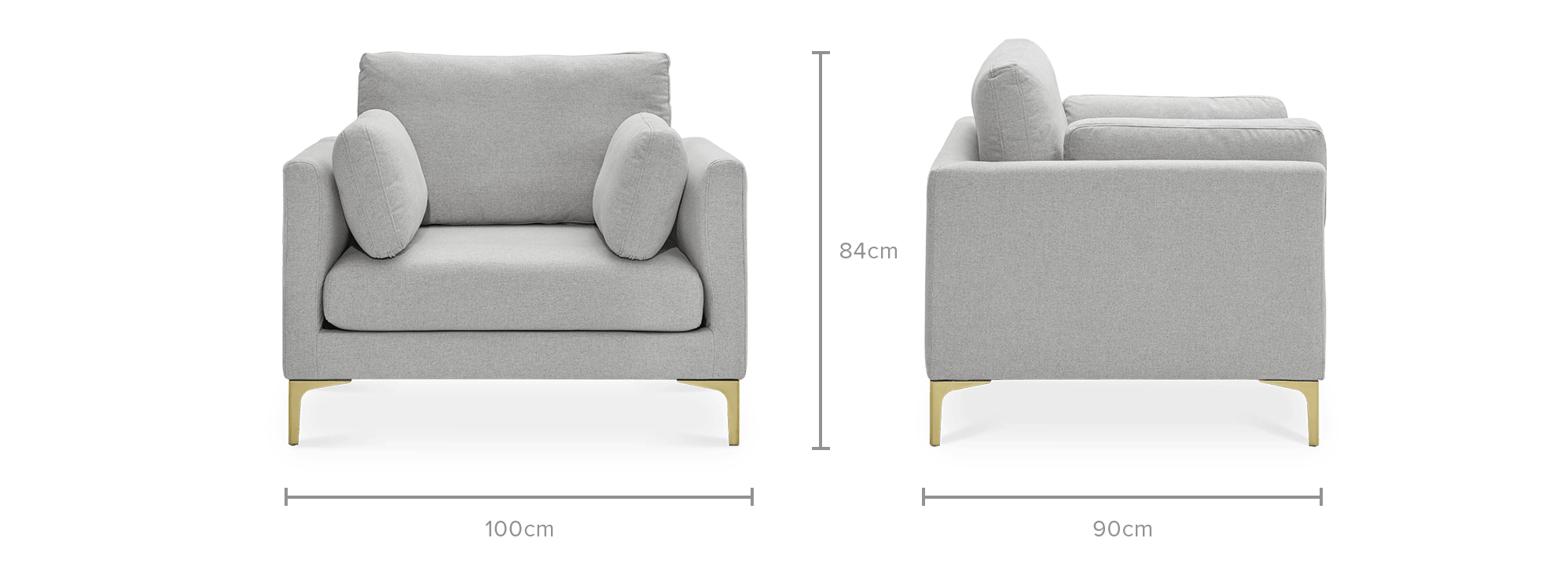 dimension of Adams Armchair