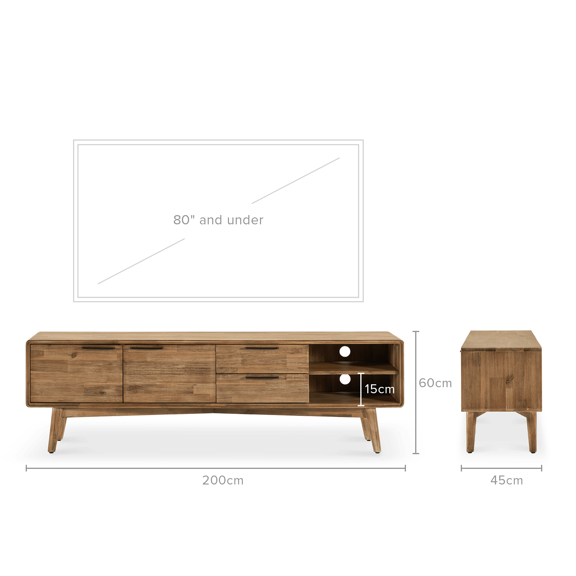 dimension of Seb TV Console