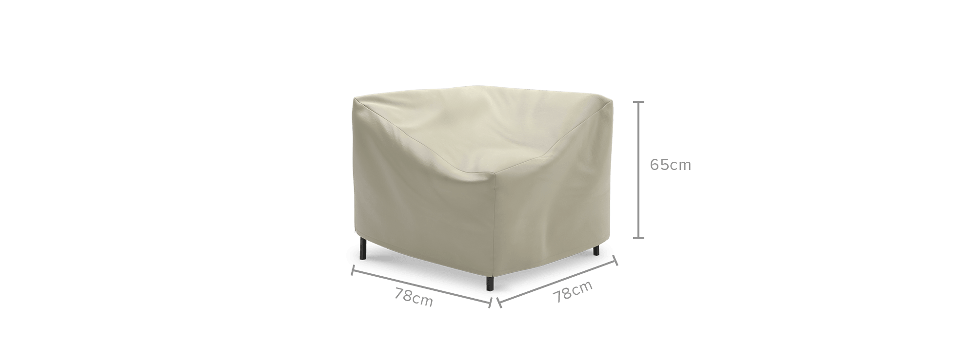 dimension of Sorrento Outdoor Corner Sofa Cover