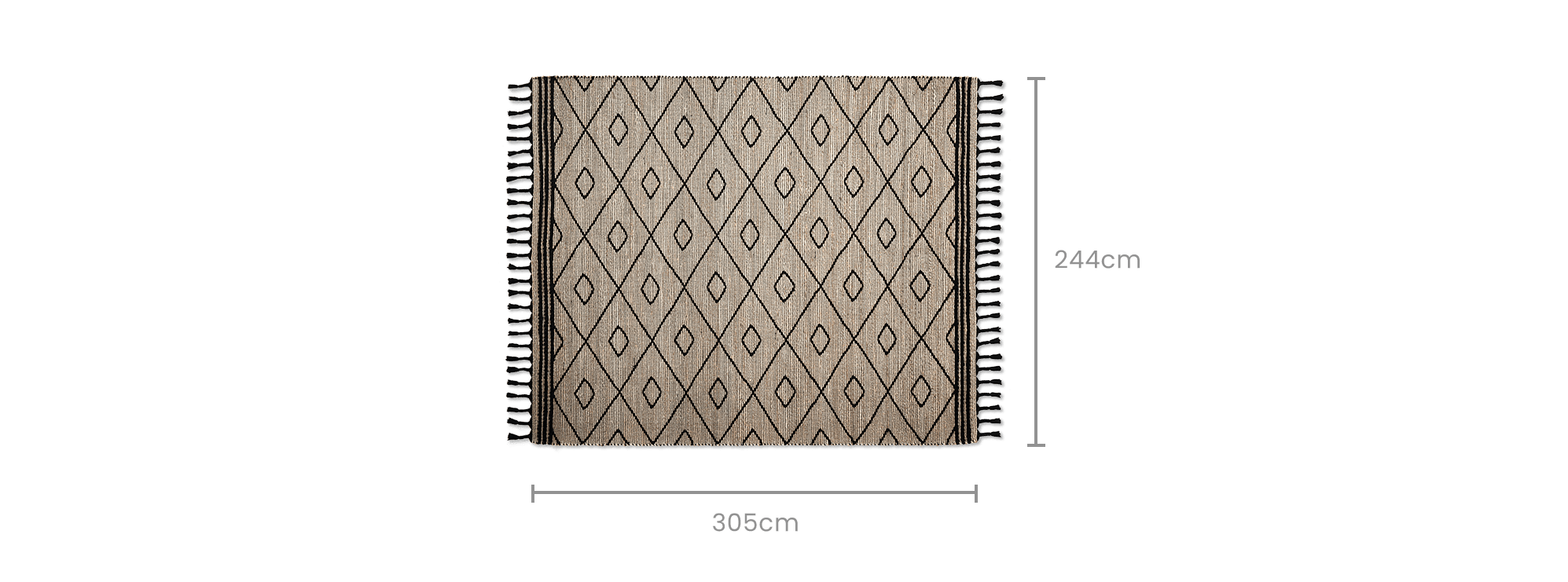 dimension of Ventura Jute Area Rug