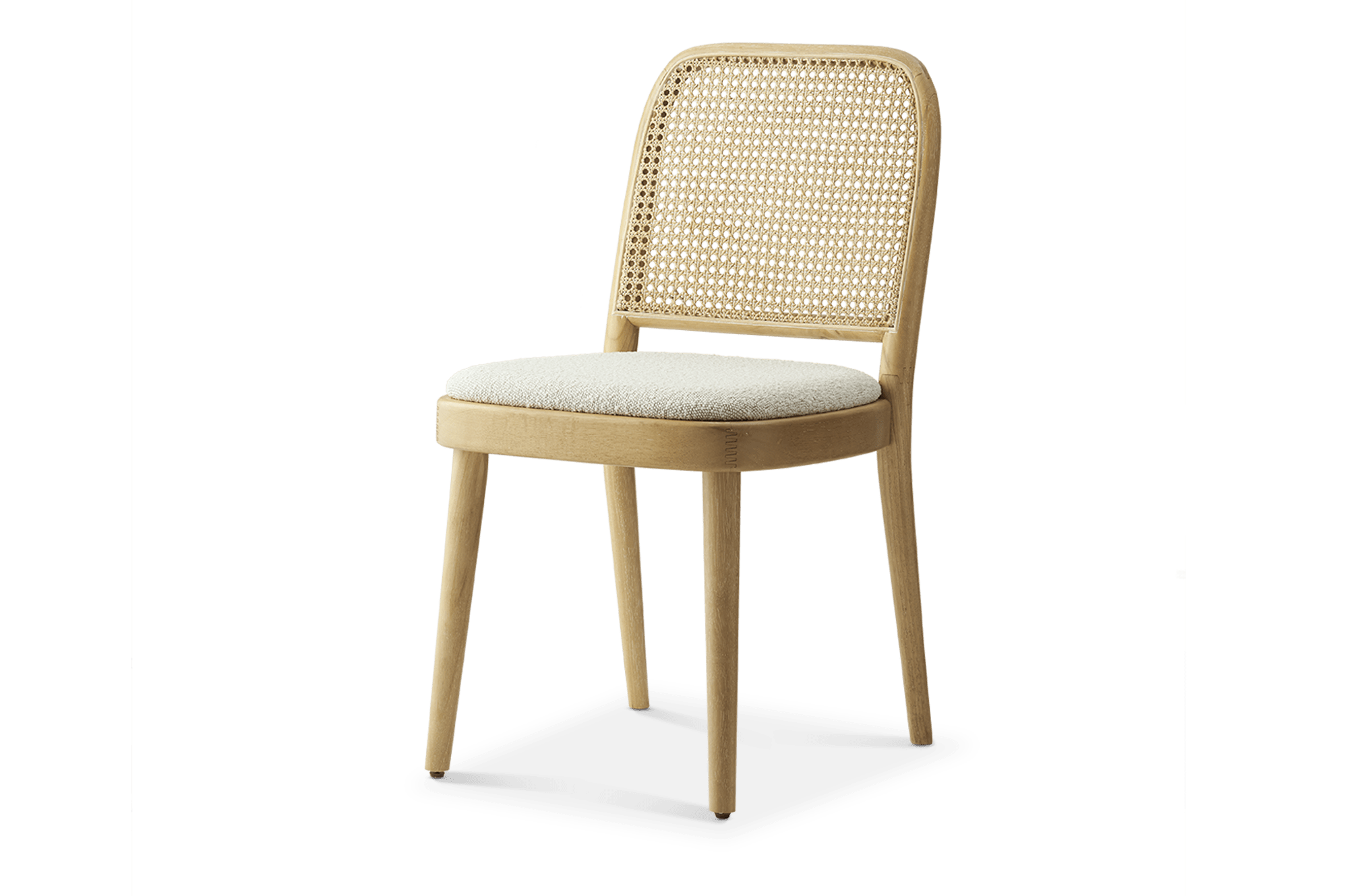 Edith Cane Chair, White Wash