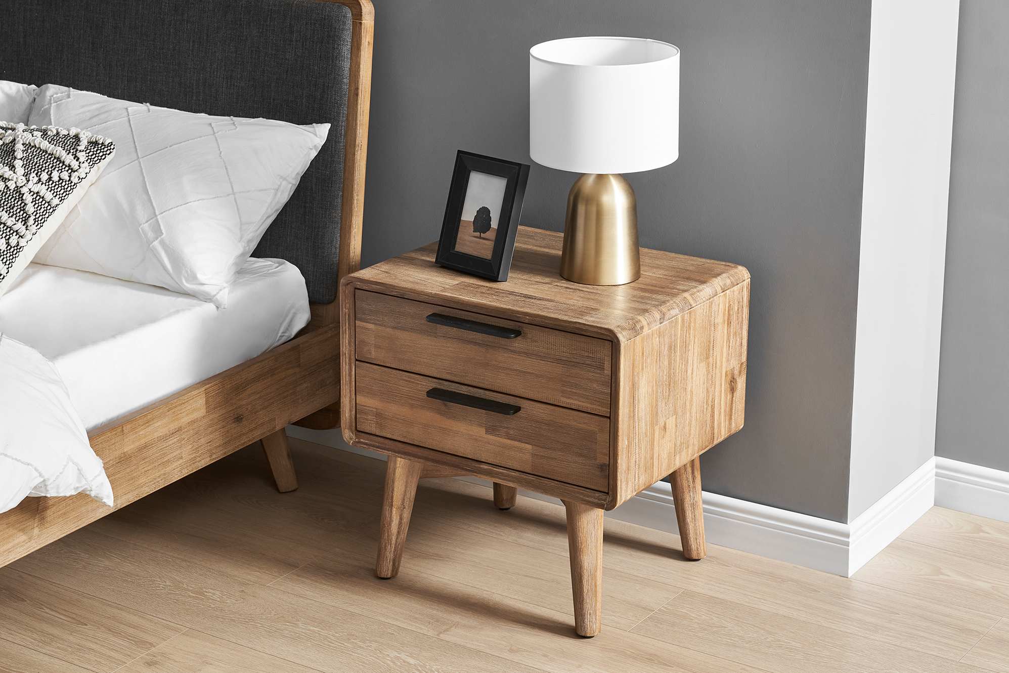 Seb 2-Drawer Bedside Table 3