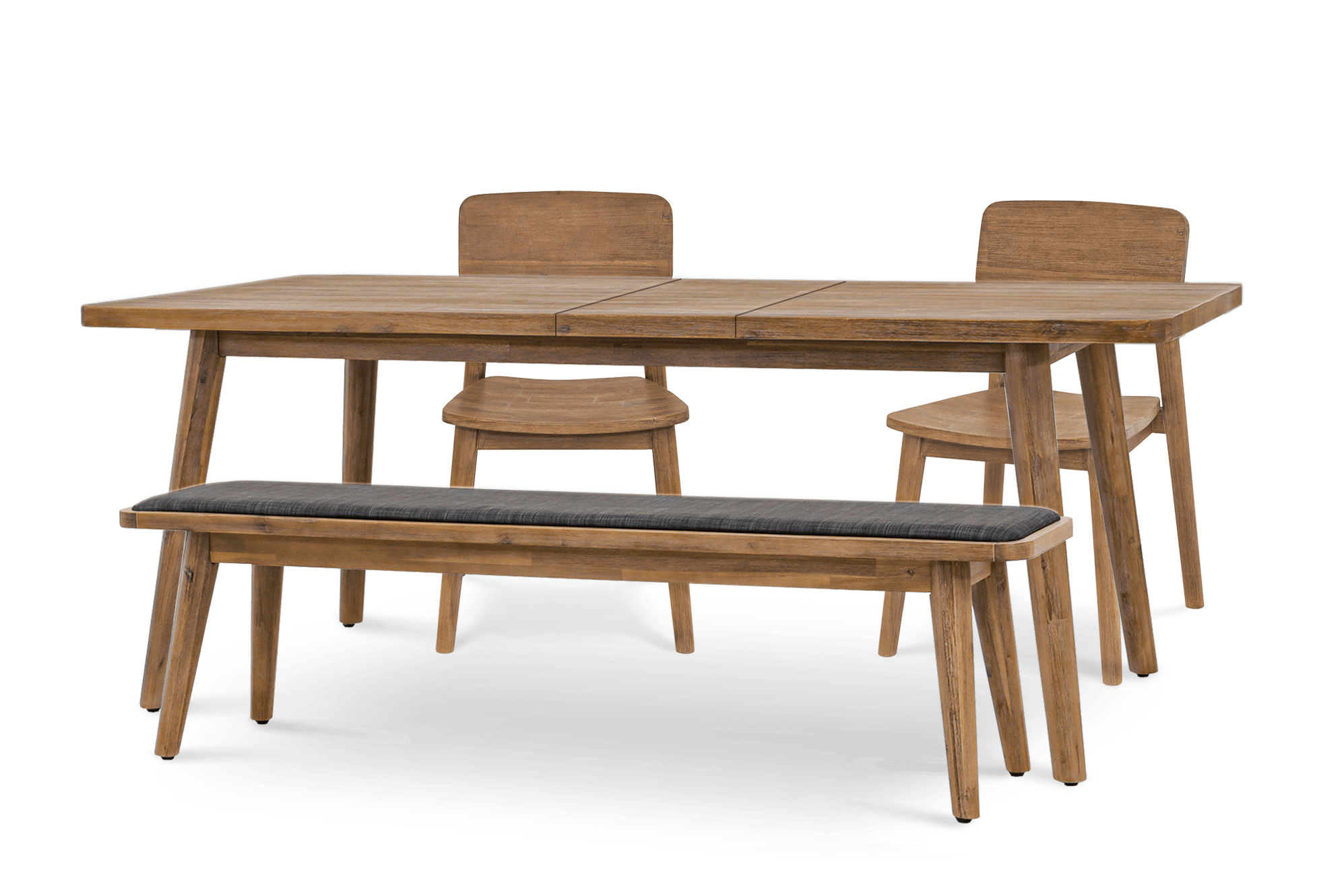 Seb Extendable Dining Table with Bench and 2 Chairs image 0