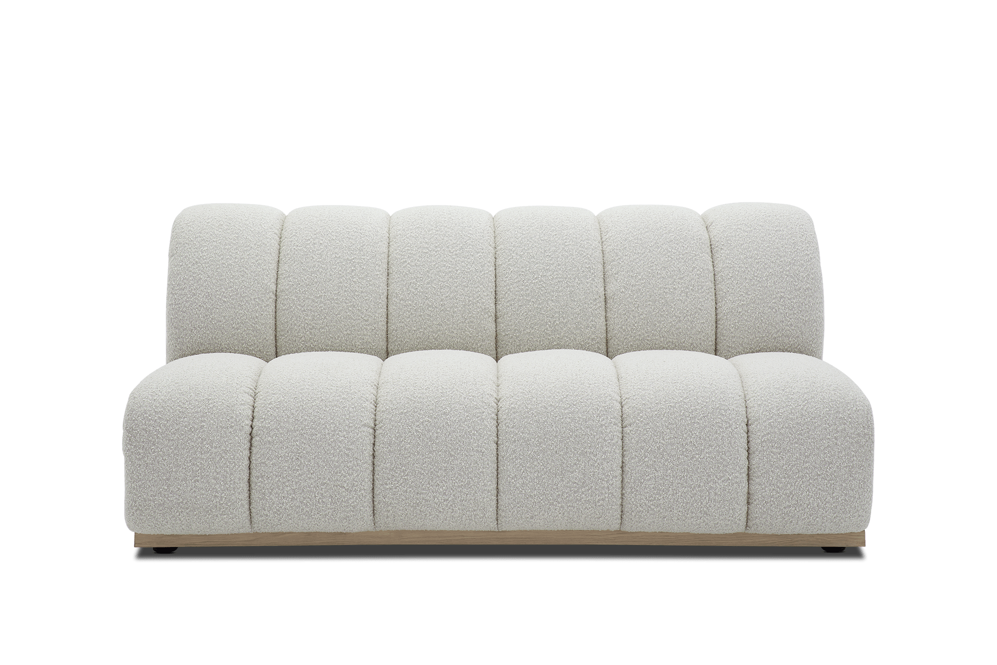 Marlow Performance Bouclé Armless 2 Seater Sofa 2