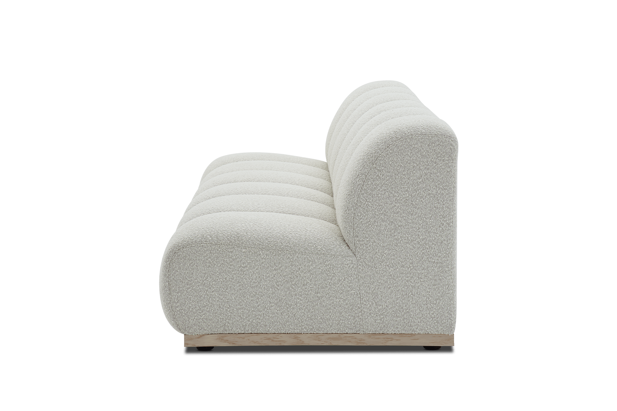 Marlow Performance Bouclé Armless 2 Seater Sofa 13