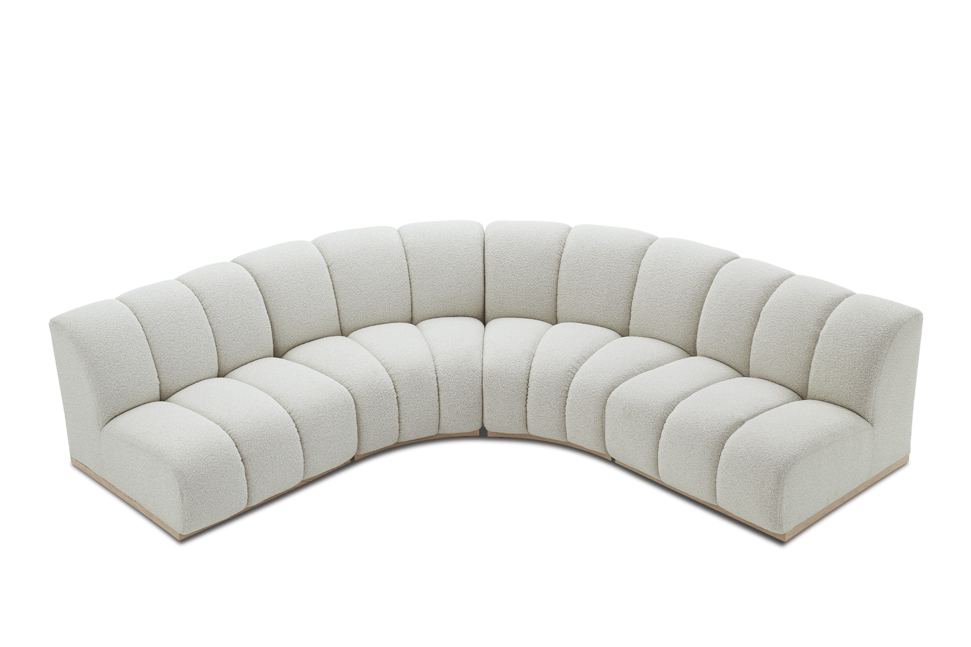 Marlow Performance L-Shape Sectional Sofa, White Quartz Bouclé