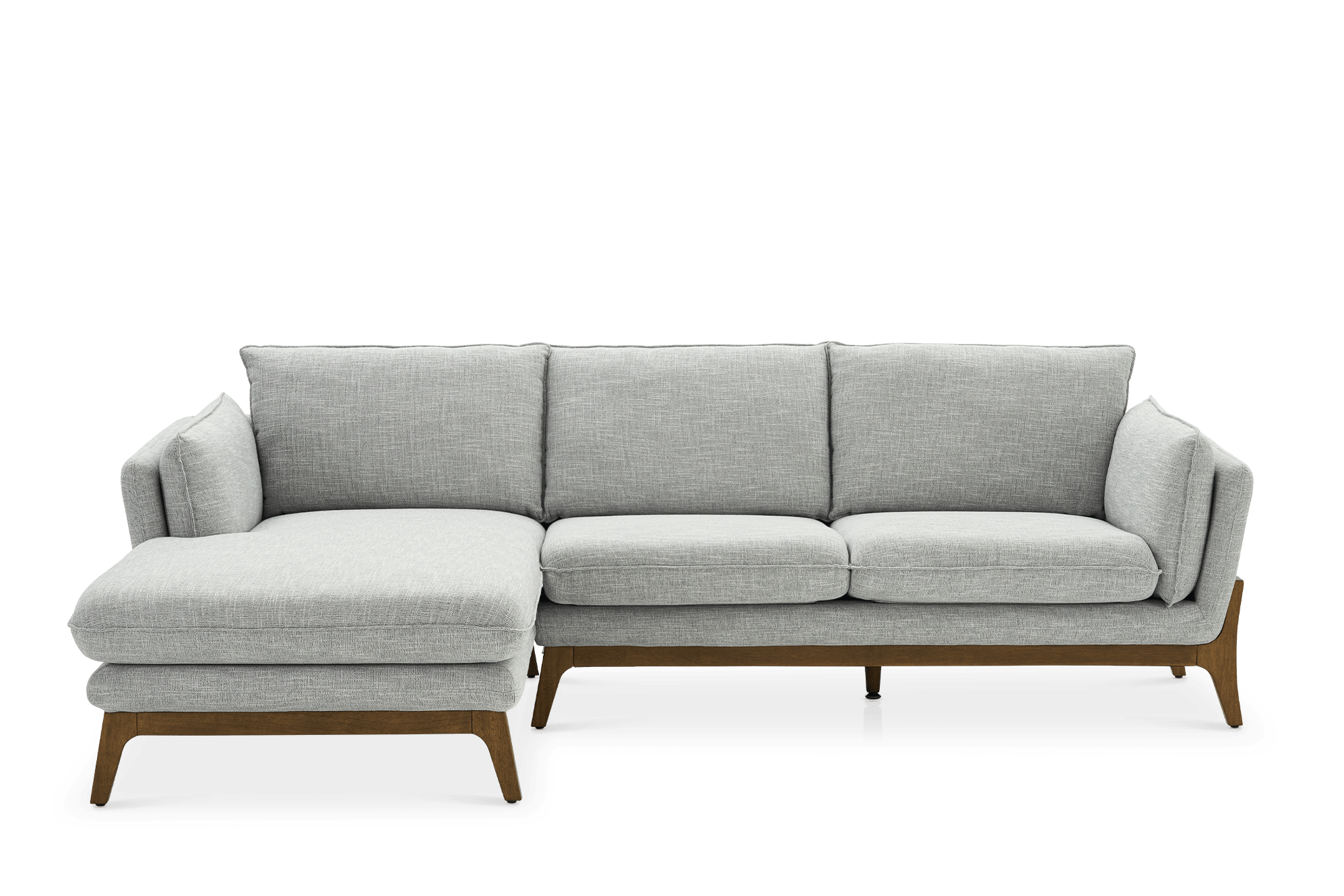 Remi Chaise Sectional Sofa Left Facing, Mineral