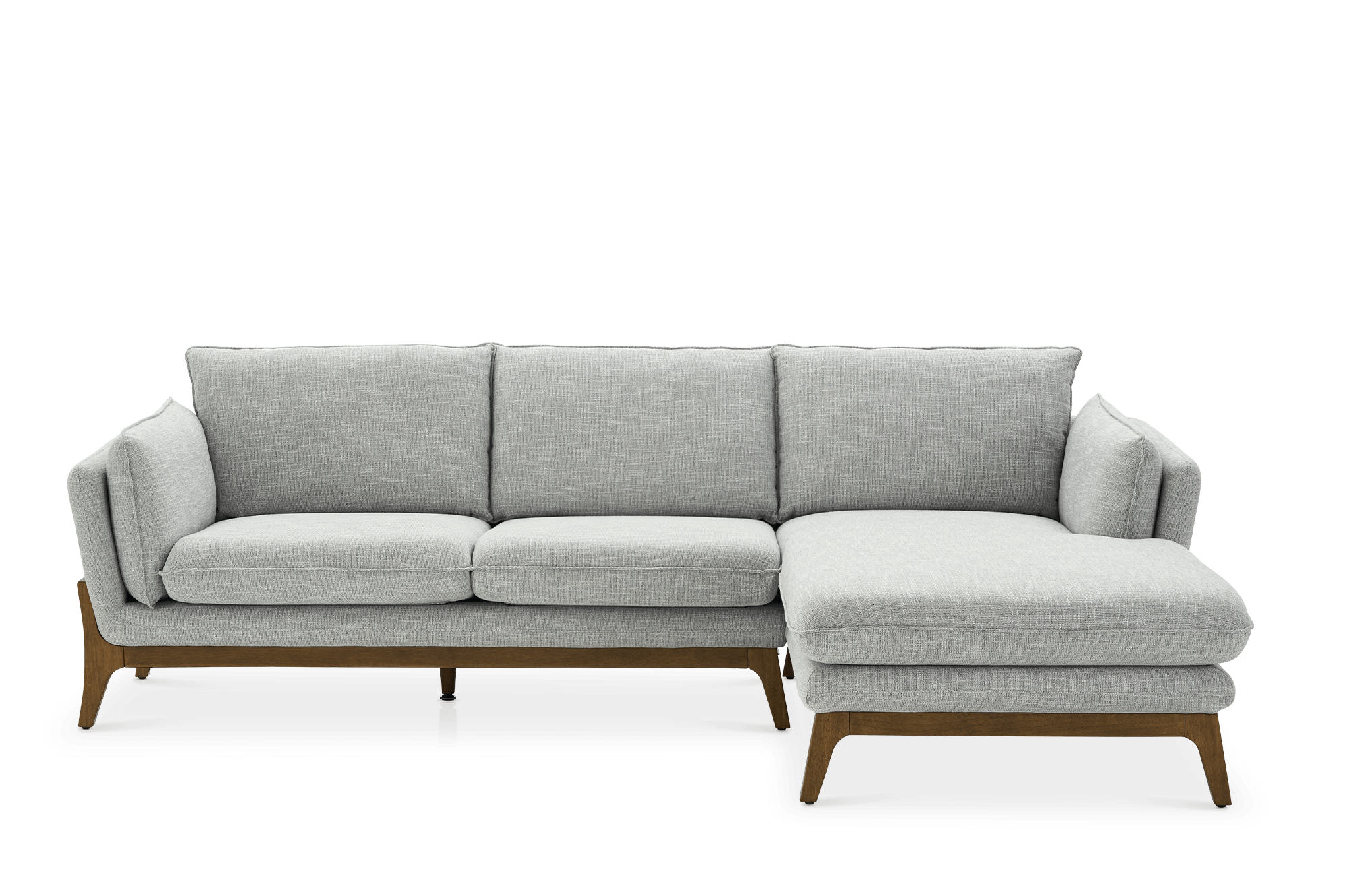 Remi Chaise Sectional Sofa Right Facing, Mineral
